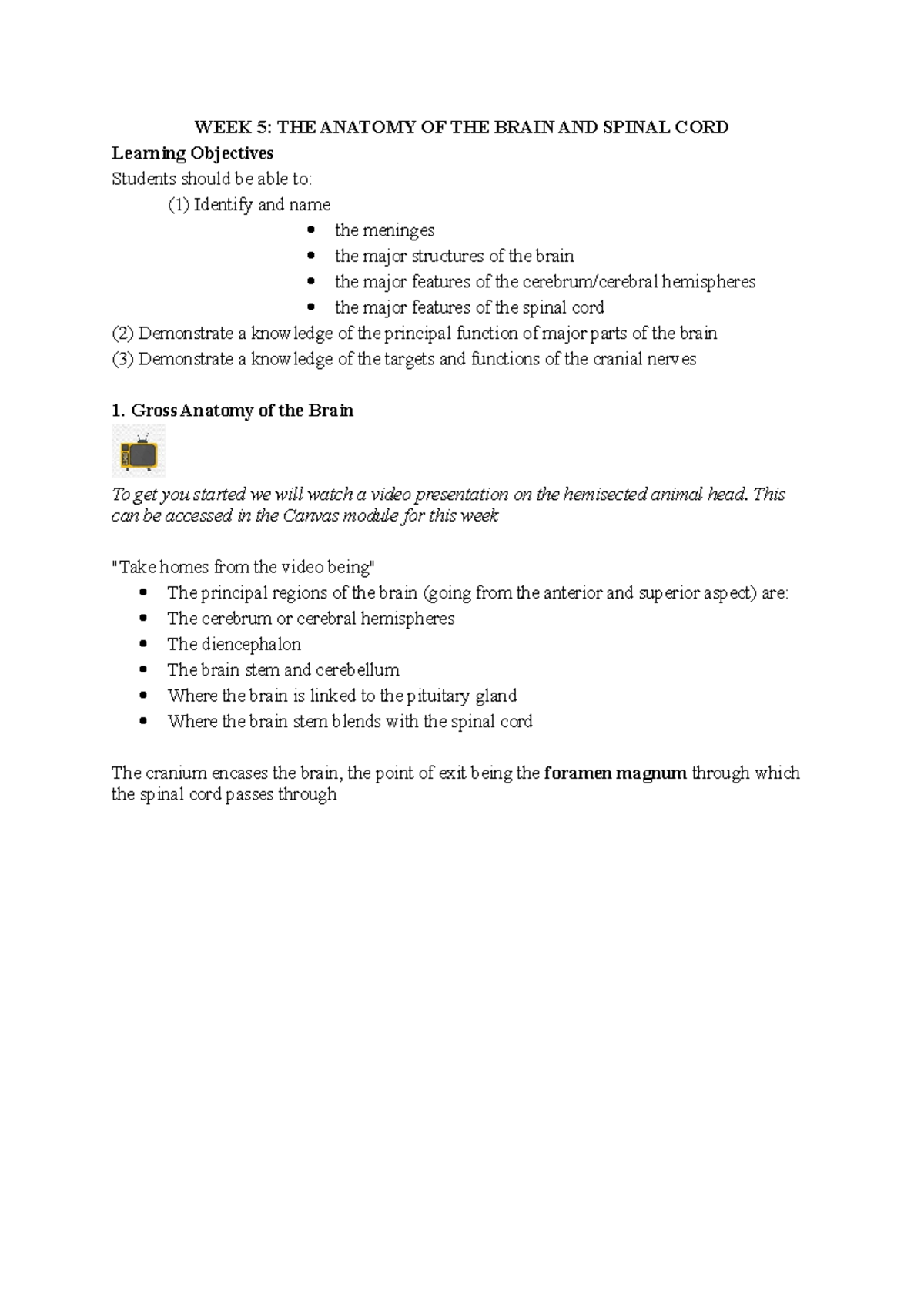 91400 Human Anatomy and Physiology Online Manual 2021 Week 5 Notes ...