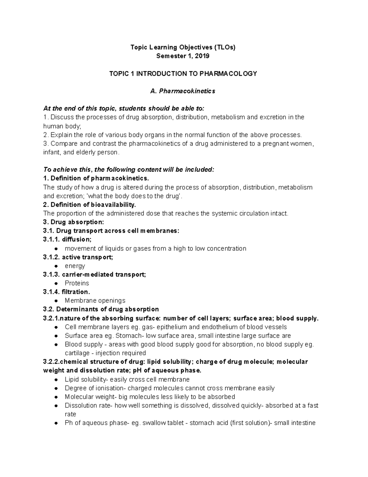 Notes- TLO - Summary Human Biological Science 2 - Topic Learning ...