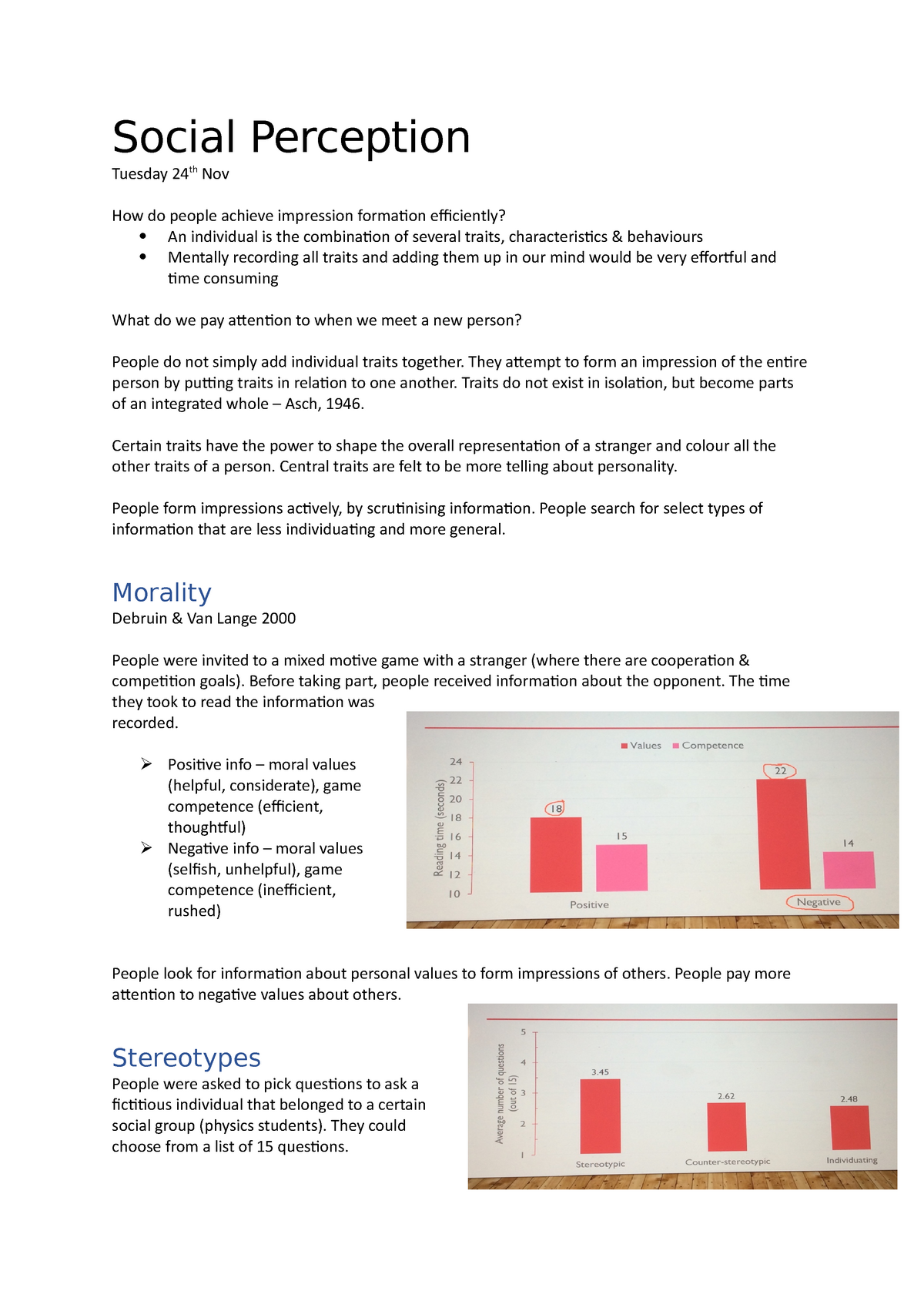 social perception theory essay