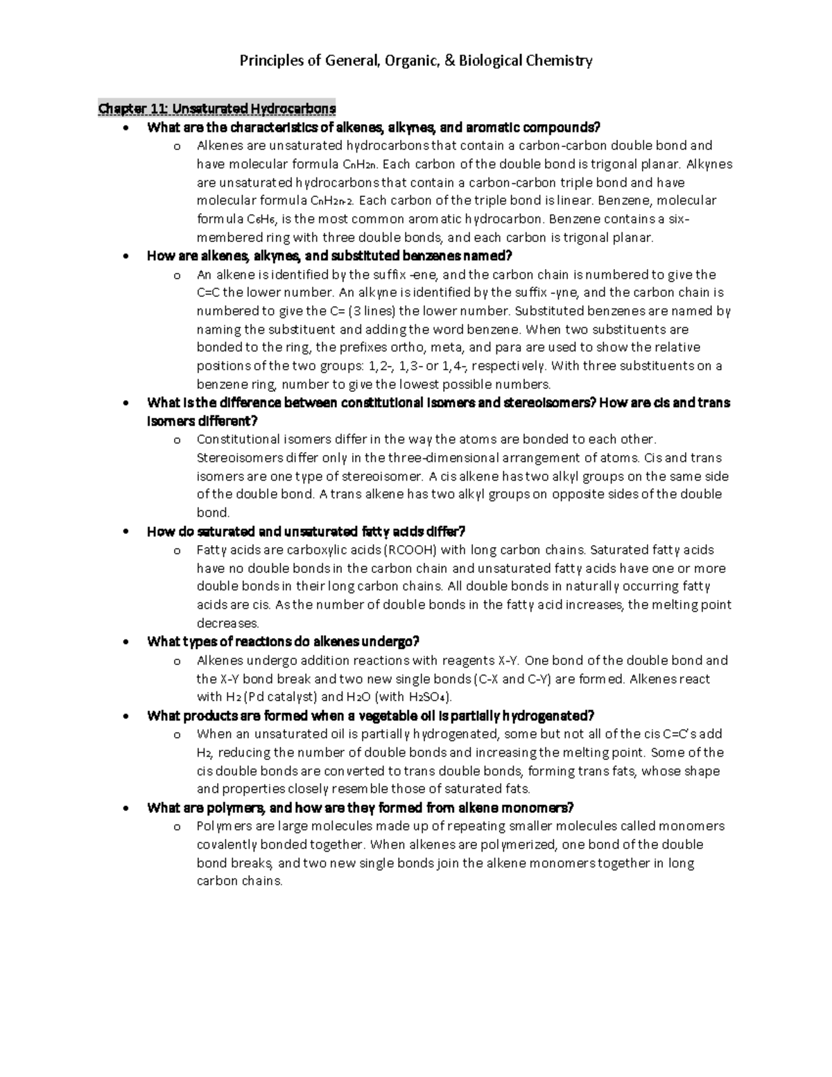 Principles of General, Organic, & Biological Chemistry Key Concepts 11 ...