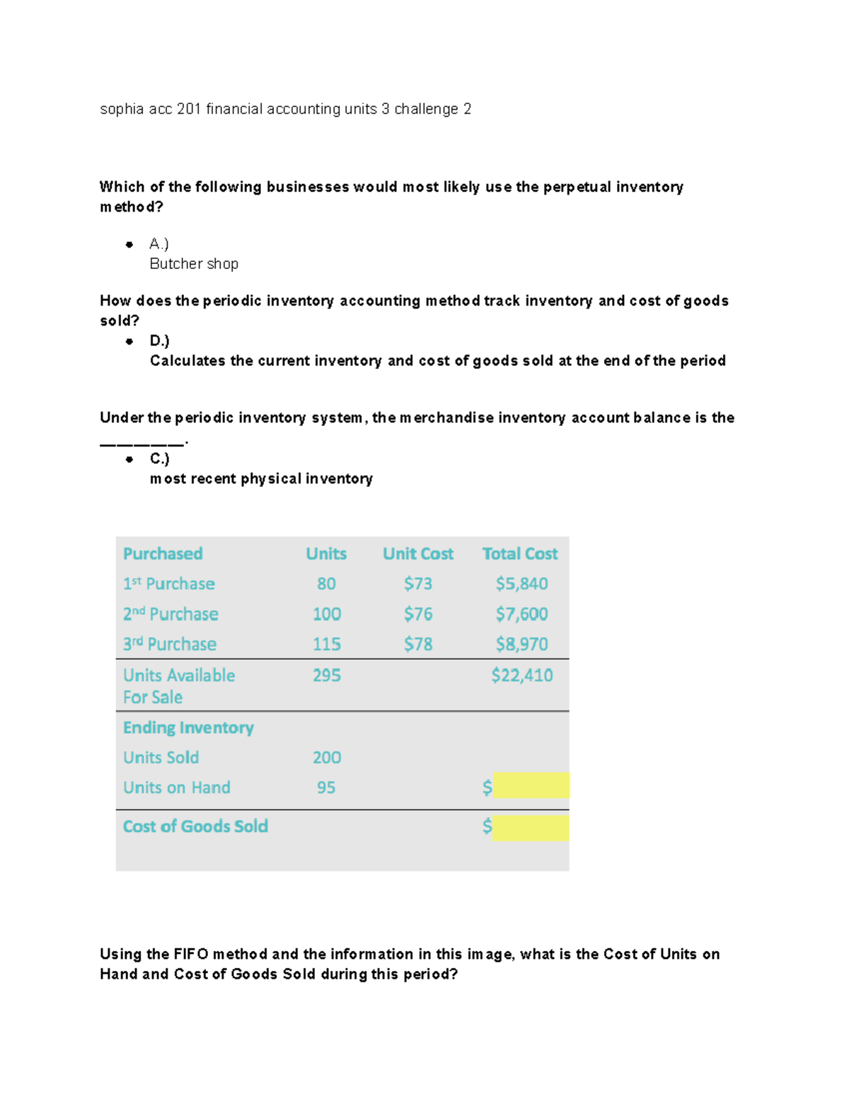 Sophia Acc 201 Financial Accounting Units 3 Challenge 2 - Sophia Acc ...