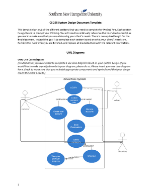 CS 255 Module Six Assignment - Diagram Interpretation The use case ...