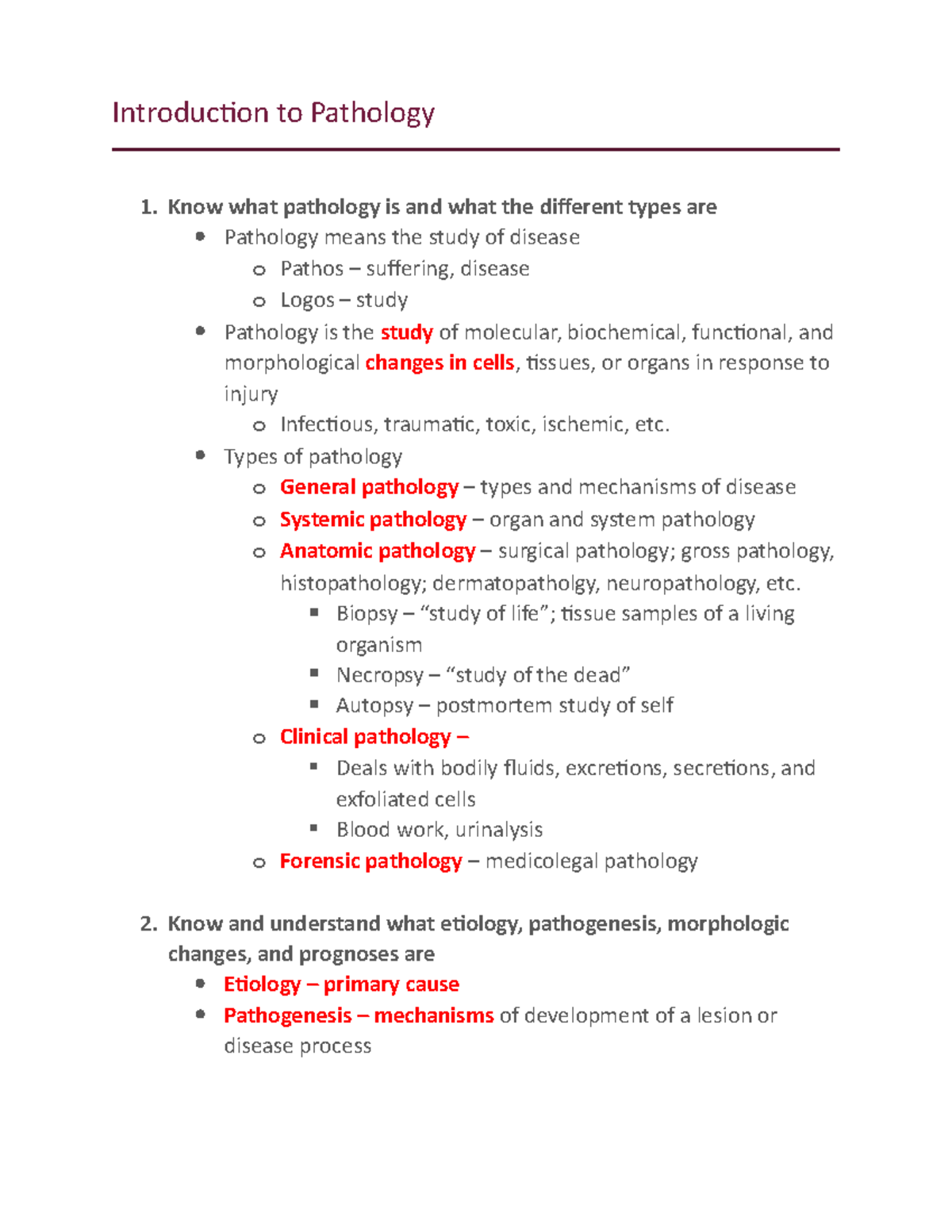 thesis topic in pathology