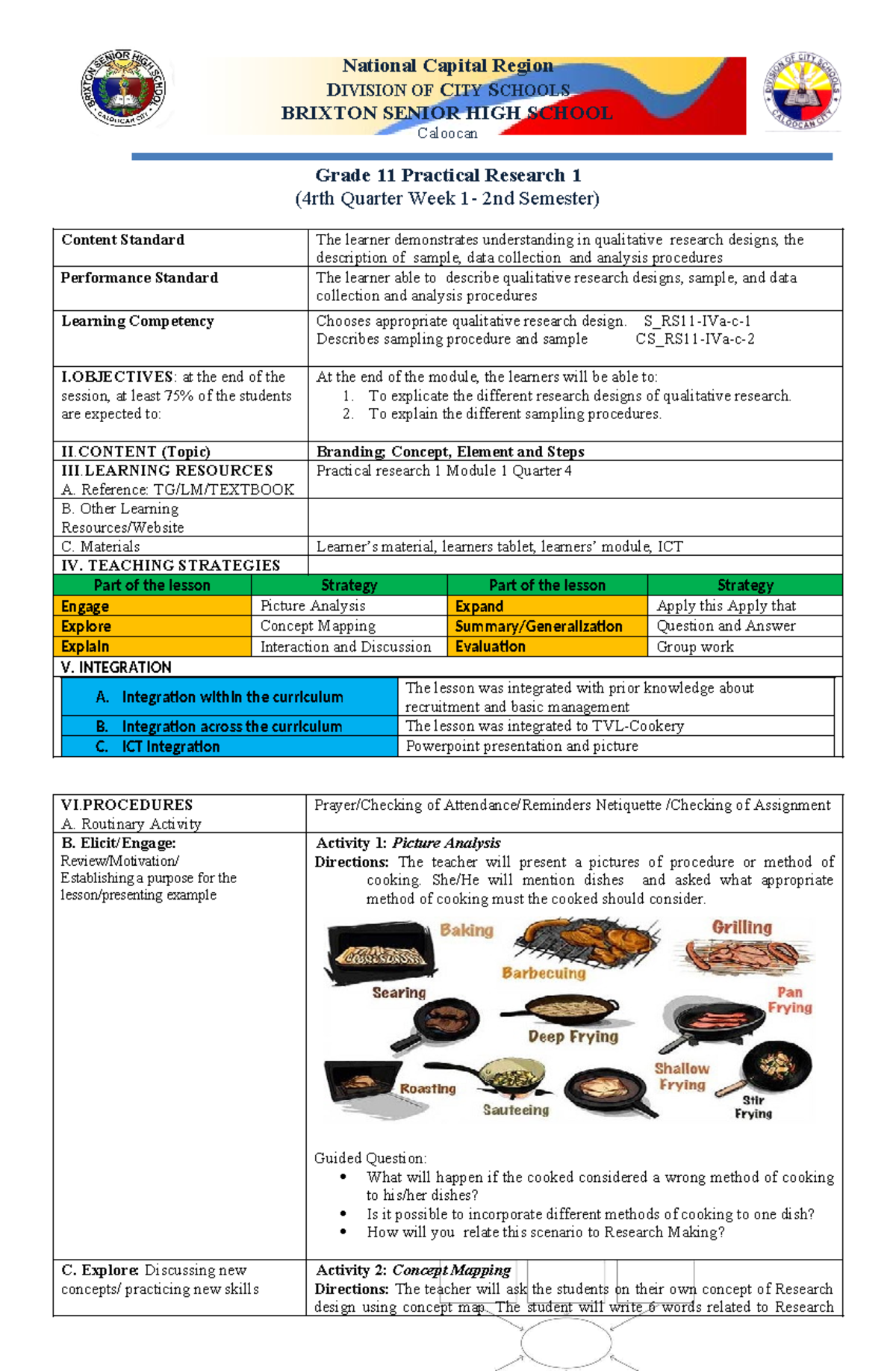 Practical research 1 Week 1 Qrt 4 - National Capital Region DIVISION OF ...