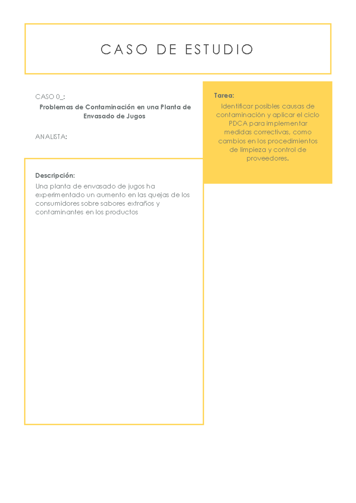 Caso PHAV - Los sistemas integrados de gestion de calidad - CASO 0 ...