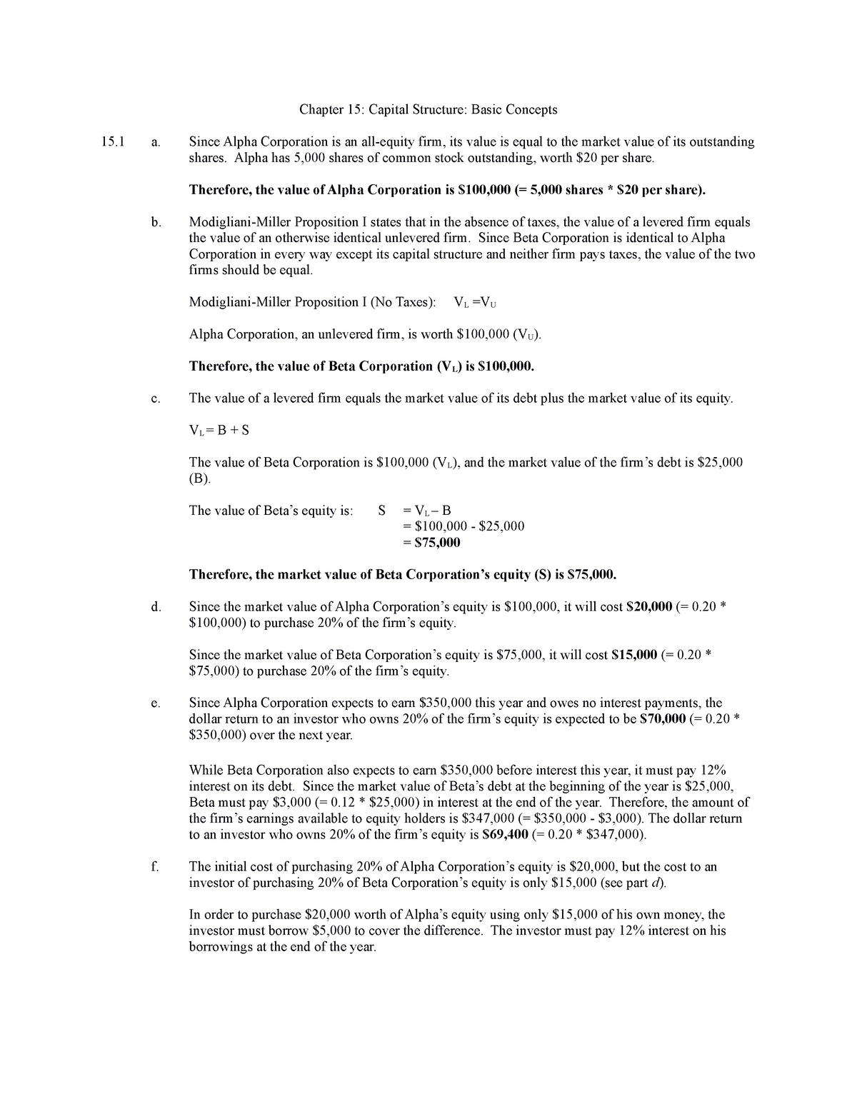 capital law first assignments