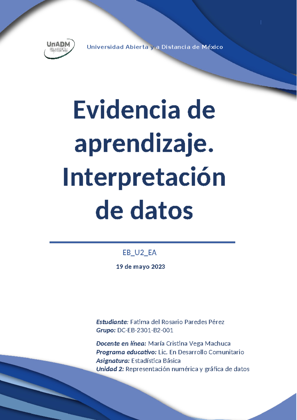 EB U2 EA FAPP - EB U2 EA FAPP - I Evidencia de aprendizaje ...