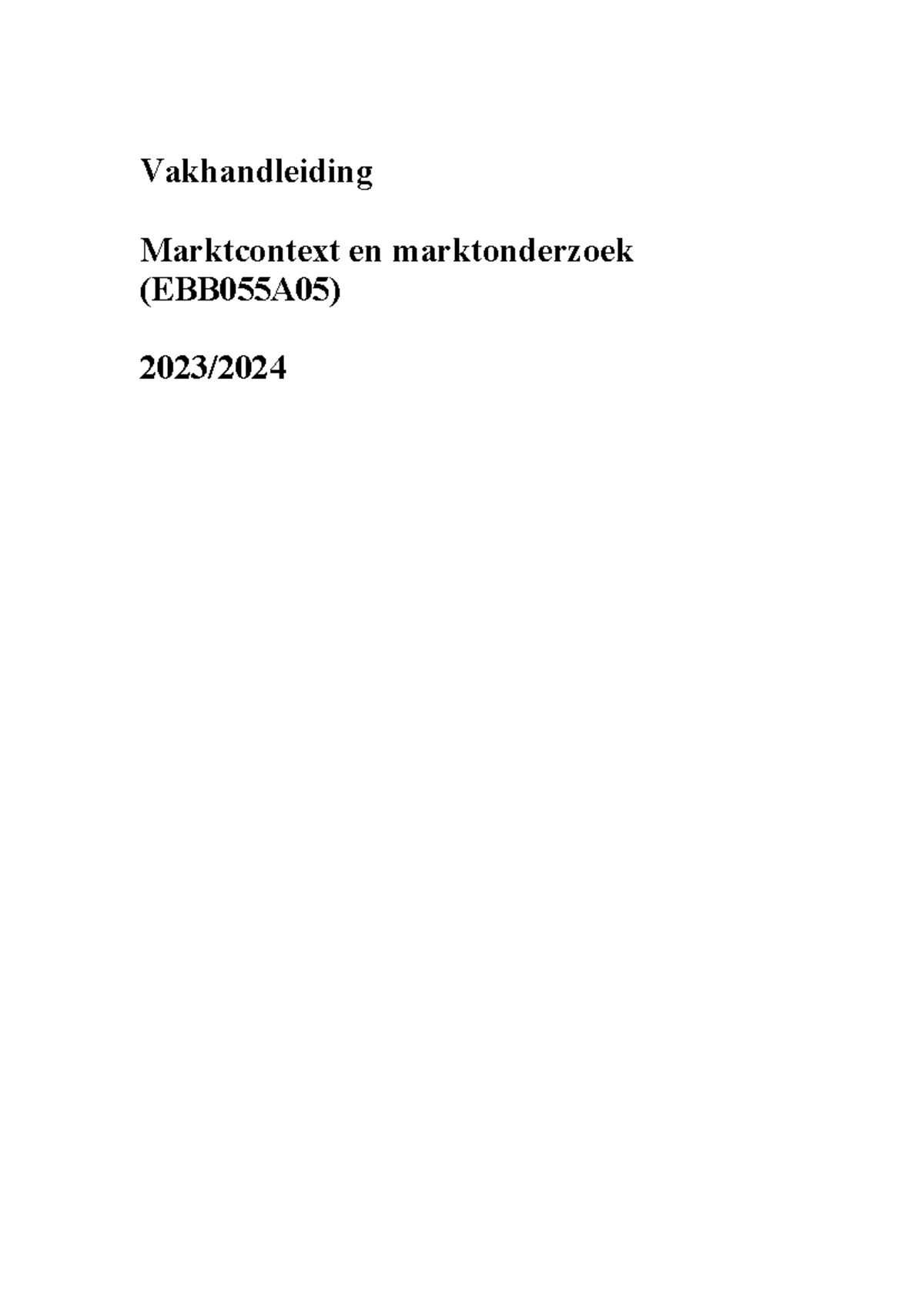 Handleiding M&M 2023-2024(V1) - Vakhandleiding Marktcontext En ...