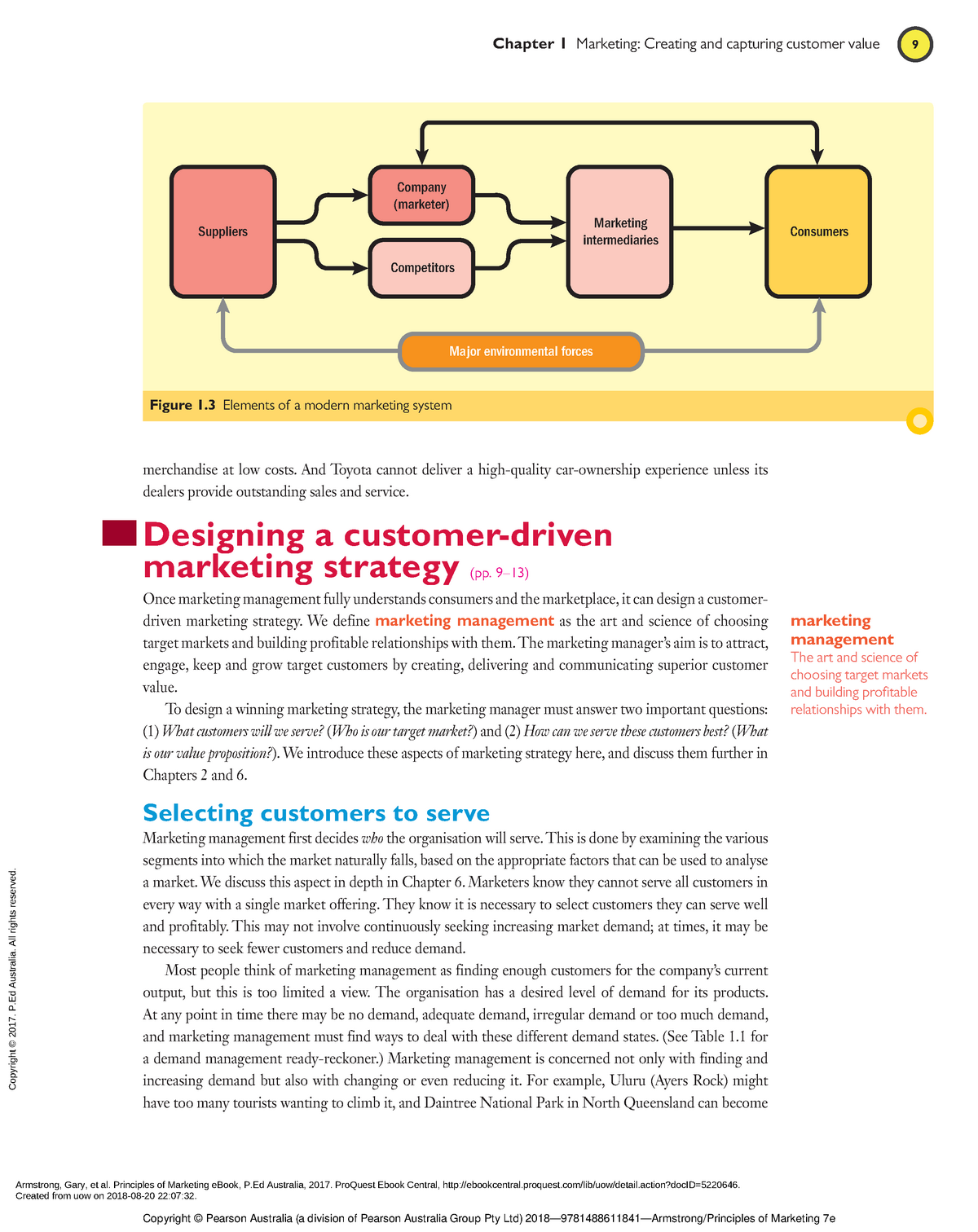 Designing A Customer driven Marketing Strategy Chapter 1 Marketing 