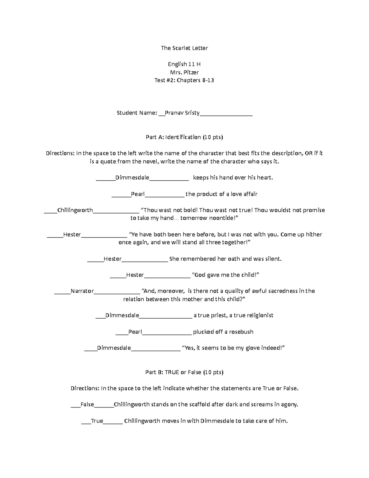 The Scarlet Letter Test 2 Chapters 8 13 The Scarlet Letter English 11   Thumb 1200 1553 