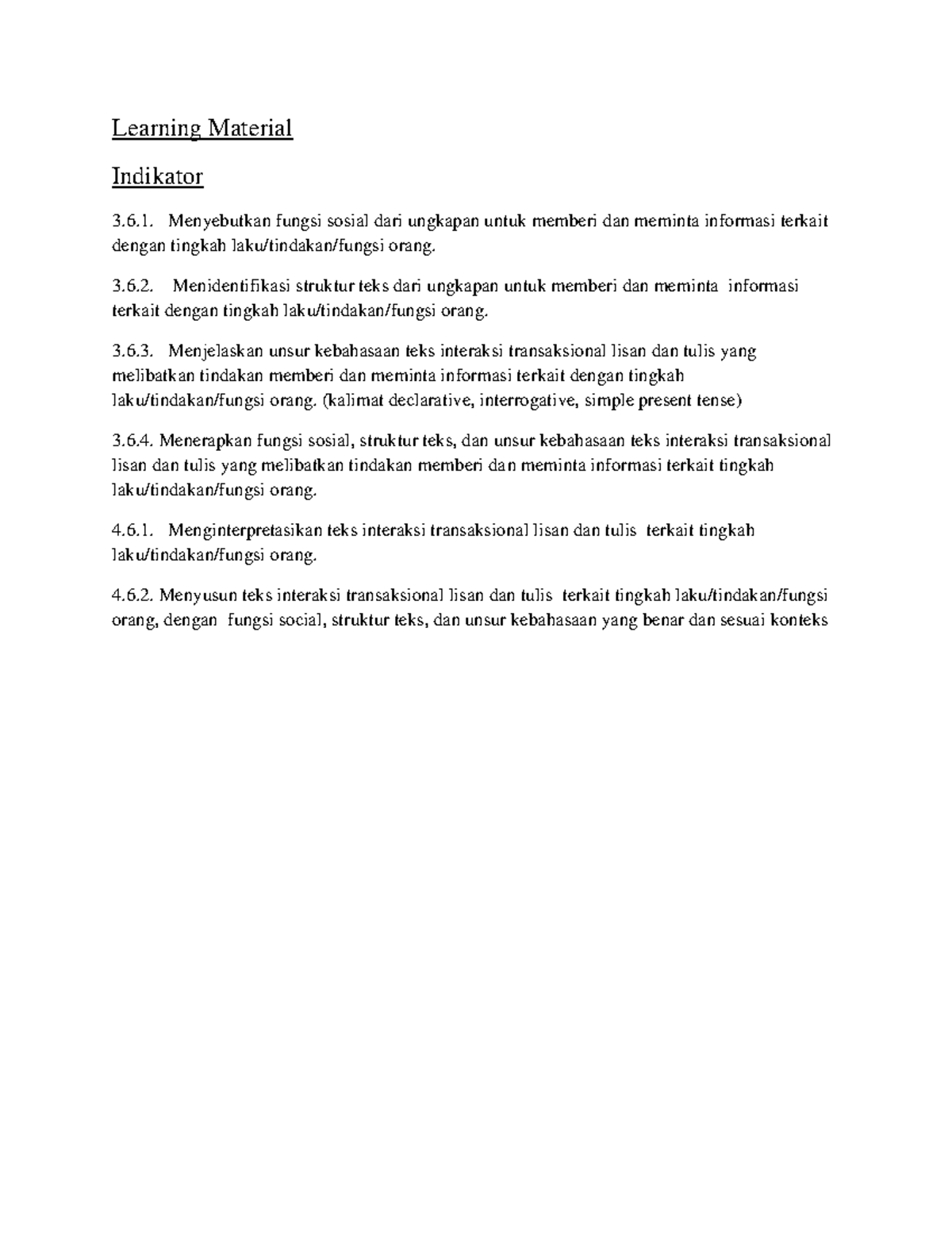 Learning Material Asking and Giving Information tingkat SMP - Learning ...
