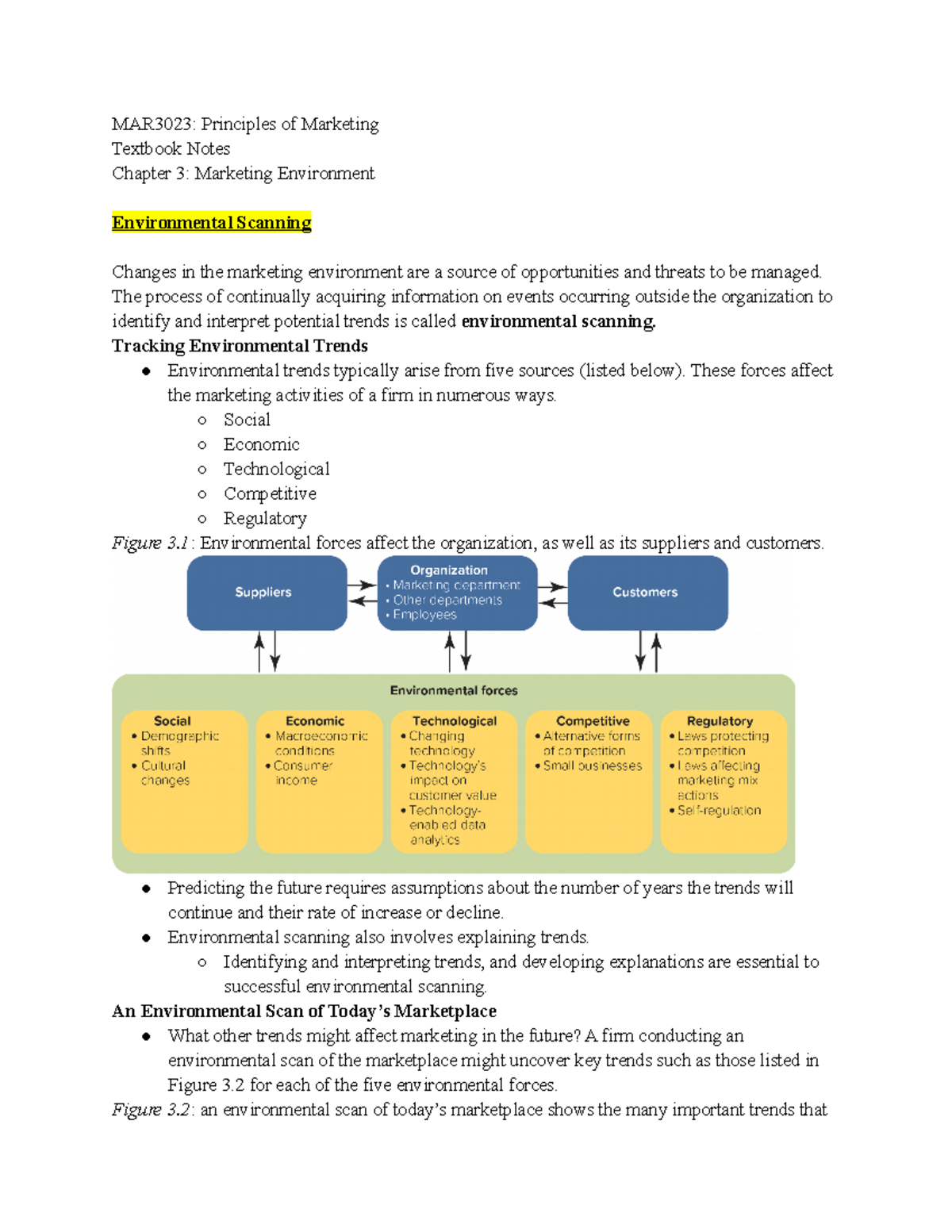 MAR3023 Chapter 3 - MAR3023: Principles Of Marketing Textbook Notes ...