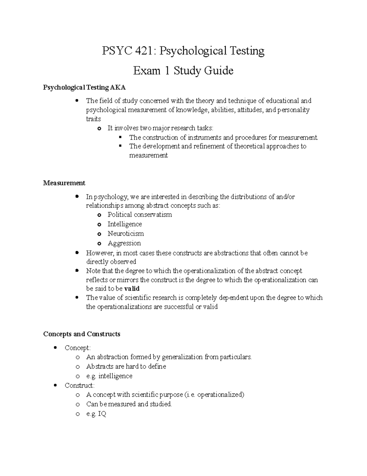 statistics refresher assignment psyc 421