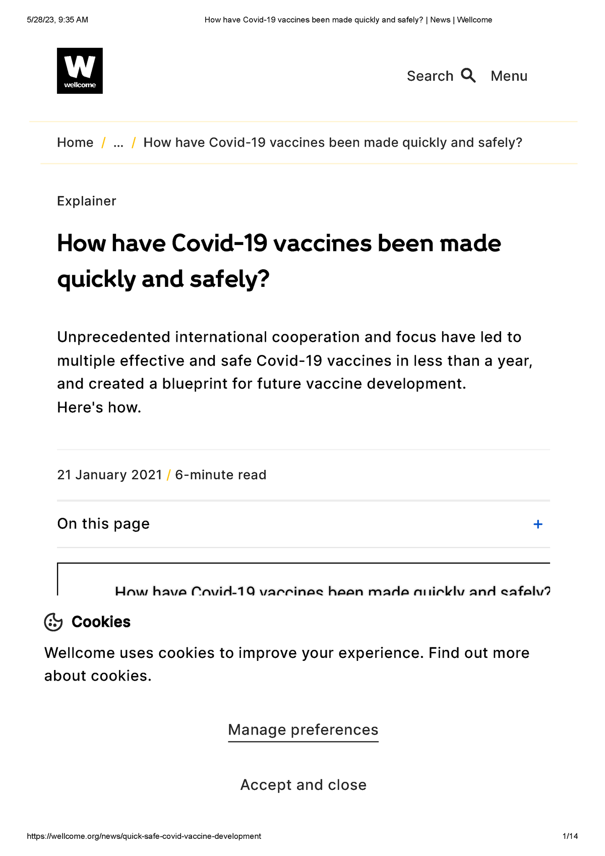 BÀi 5 - avcn - Explainer How have Covid-19 vaccines been made quickly ...