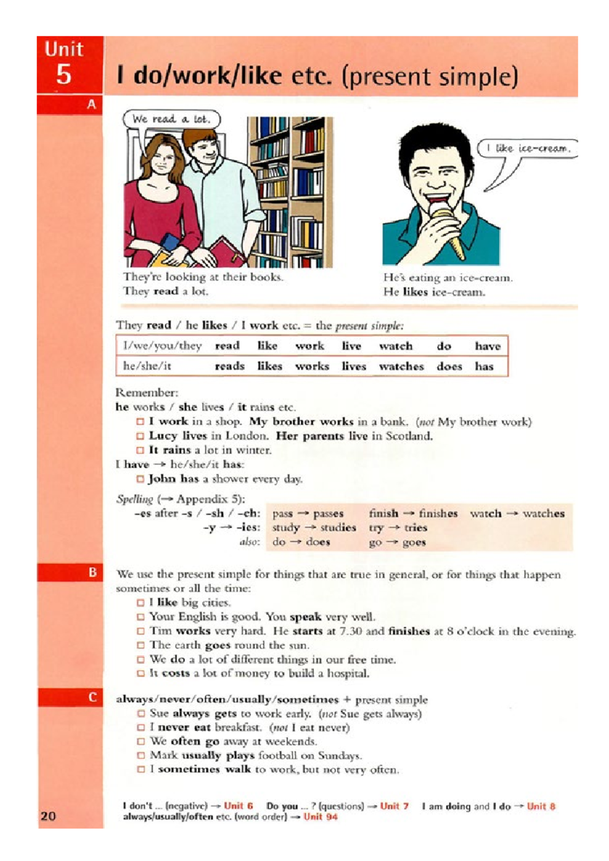 Practice - Present Simple -Week 01 ok - Unit 5 I etc. (present simple ...