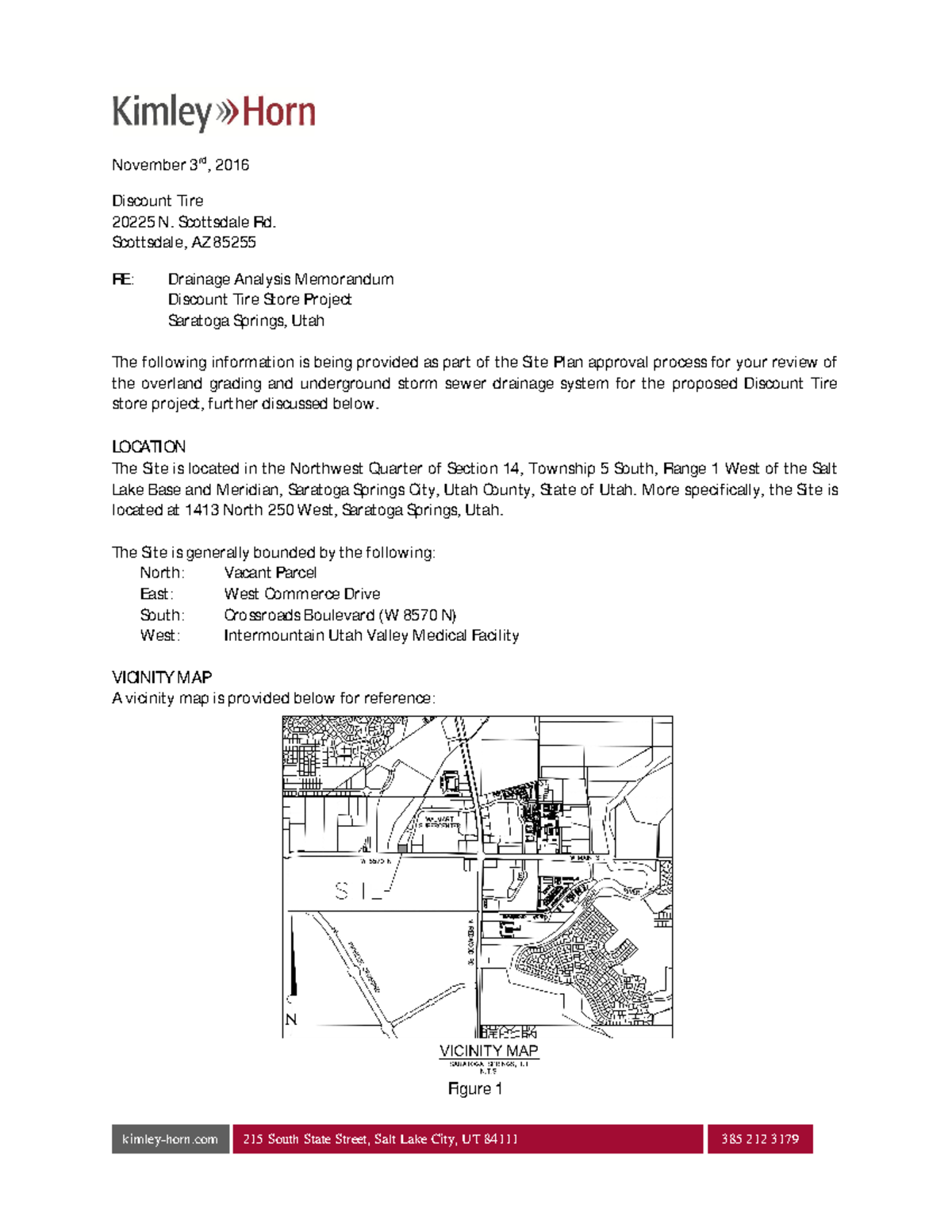 DTC Saratoga Springs - Drainage Report - kimley-horn 215 South State ...