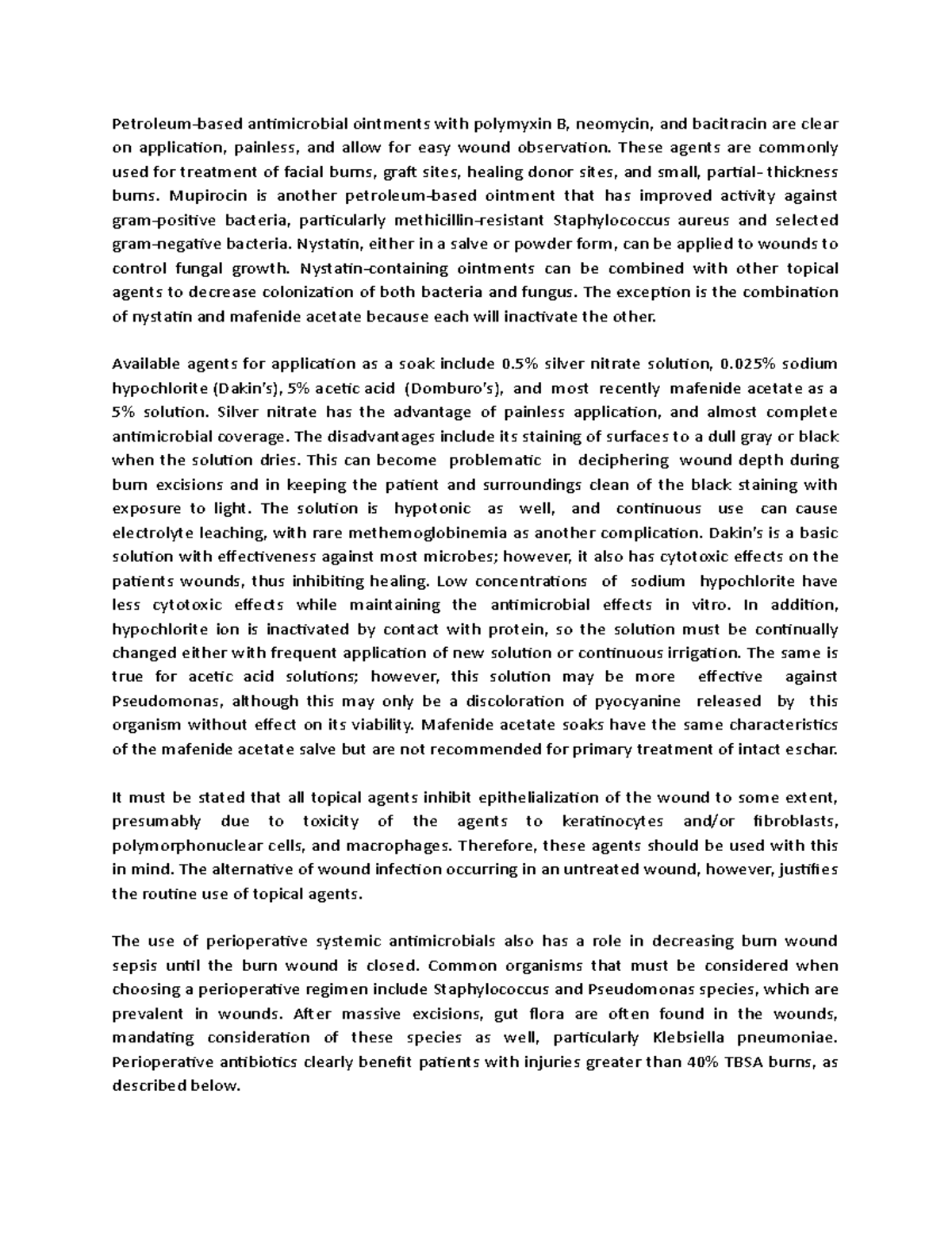 Petroleum - Petroleum-based antimicrobial ointments with polymyxin B ...