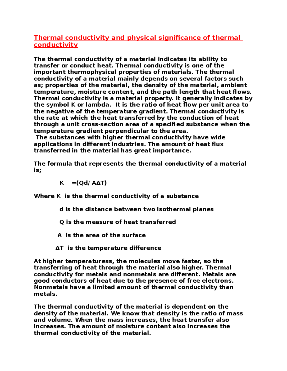 physical-significance-of-thermal-conductivity-thermal-conductivity