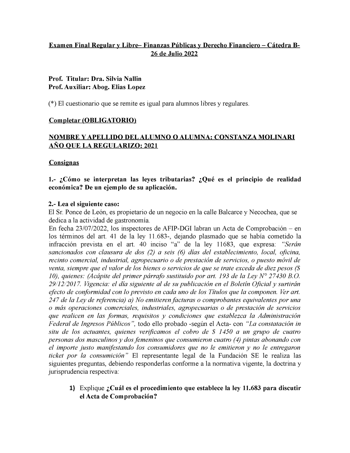 Final Finanzas - Examen Final Regular Y Libre– Finanzas Públicas Y ...