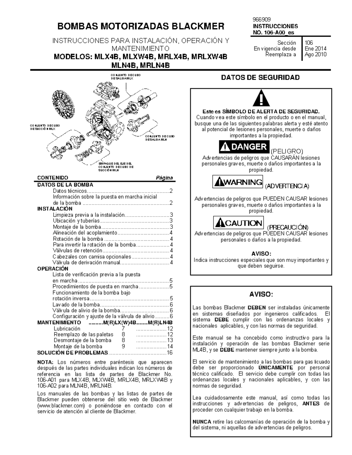 Bomba Blackmer - informacion - BOMBAS MOTORIZADAS BLACKMER ...