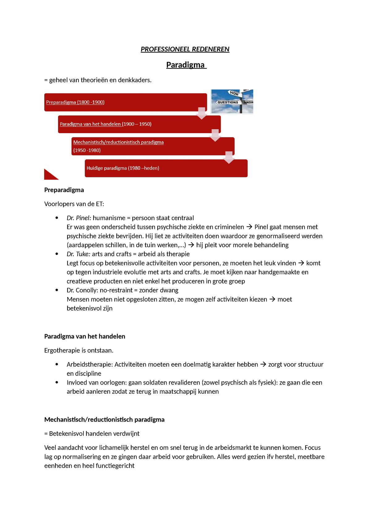 Samenvatting Professioneel Redeneren Professioneel Redeneren