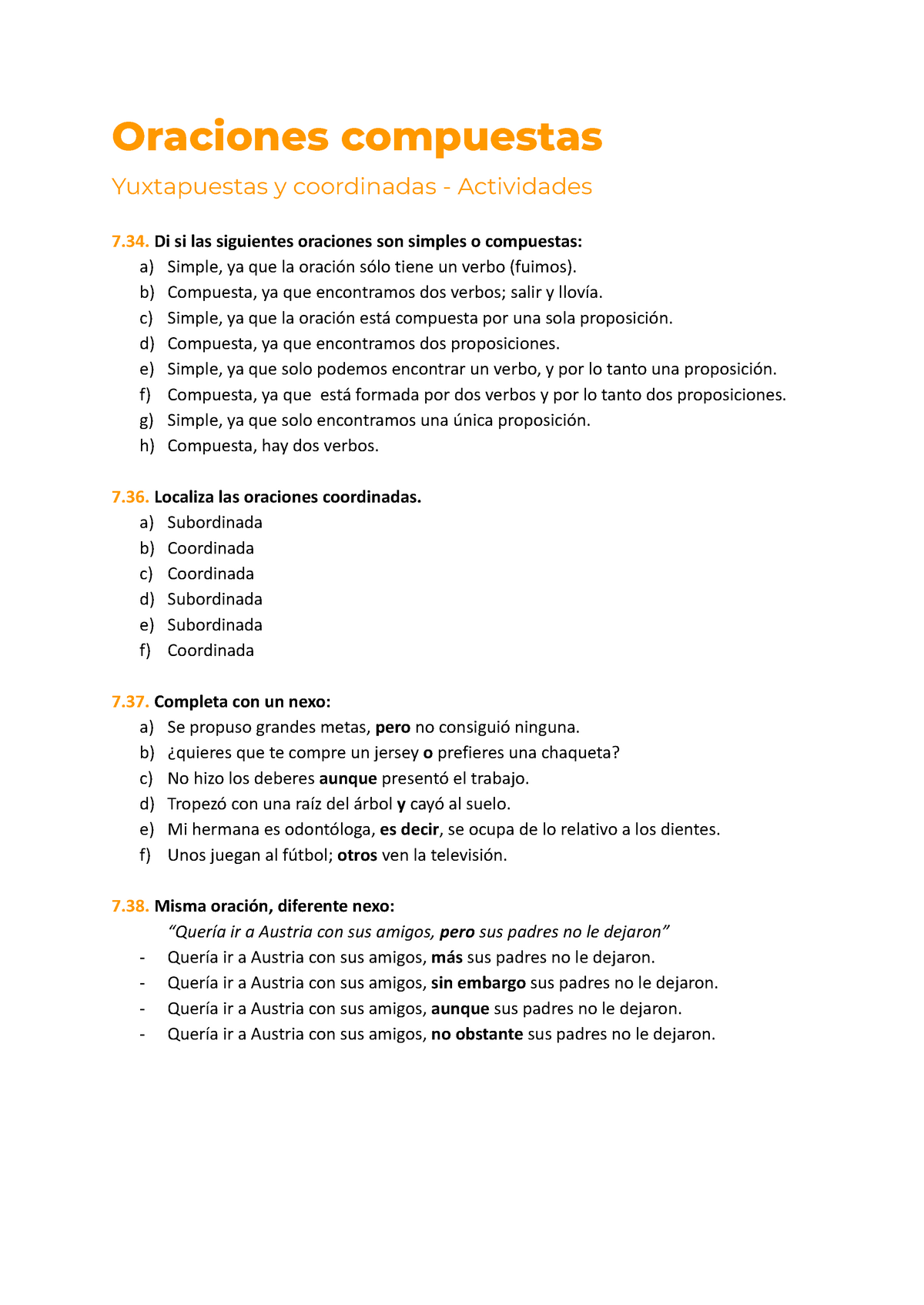 Ejemplos De An Lisis De Oraciones Compuestas I An Lisis Sint Ctico