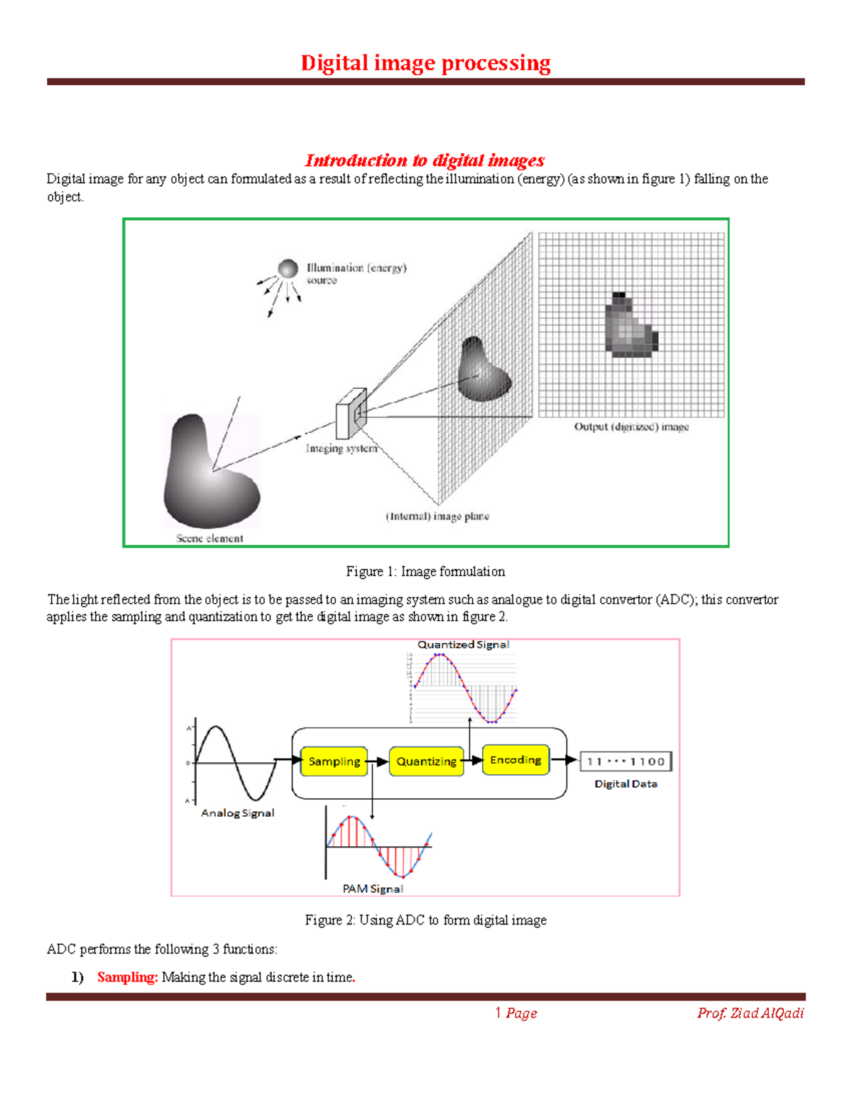 Introductiontodigitalimages - Introduction to digital images Digital ...