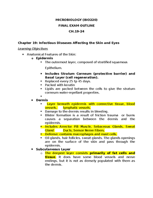 BIO 220 Exam 1 Study Guide - BIO 220: Microbiology Exam 1 Study Guide ...