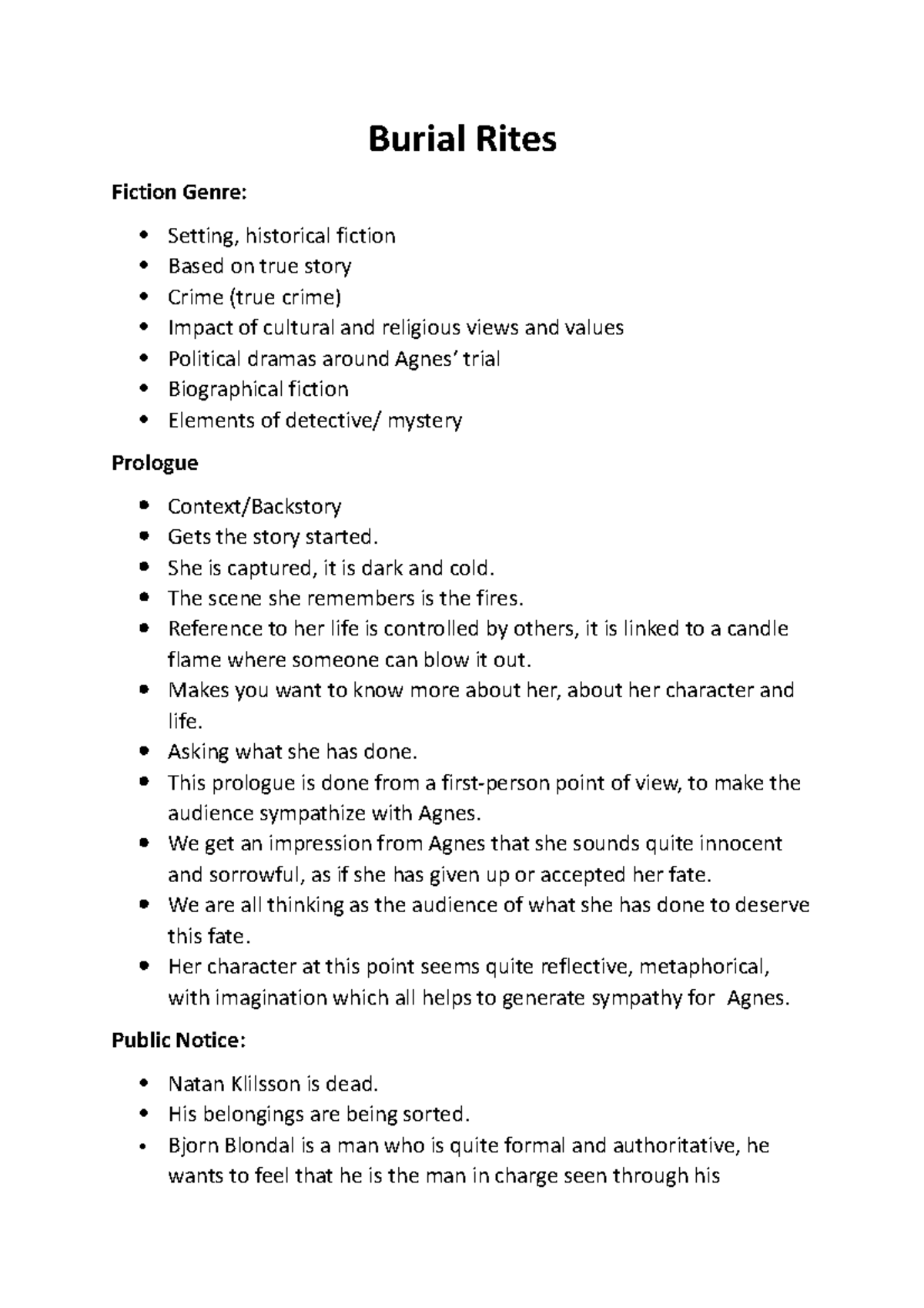 Burial Rites idk Burial Rites Fiction Genre Setting, historical