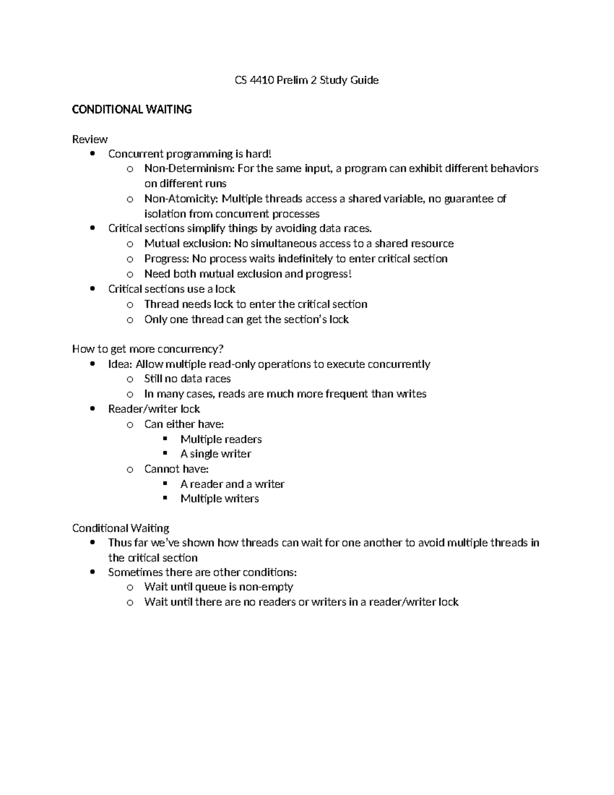 Cs 4410 Cornell 18 - w2zq1fr