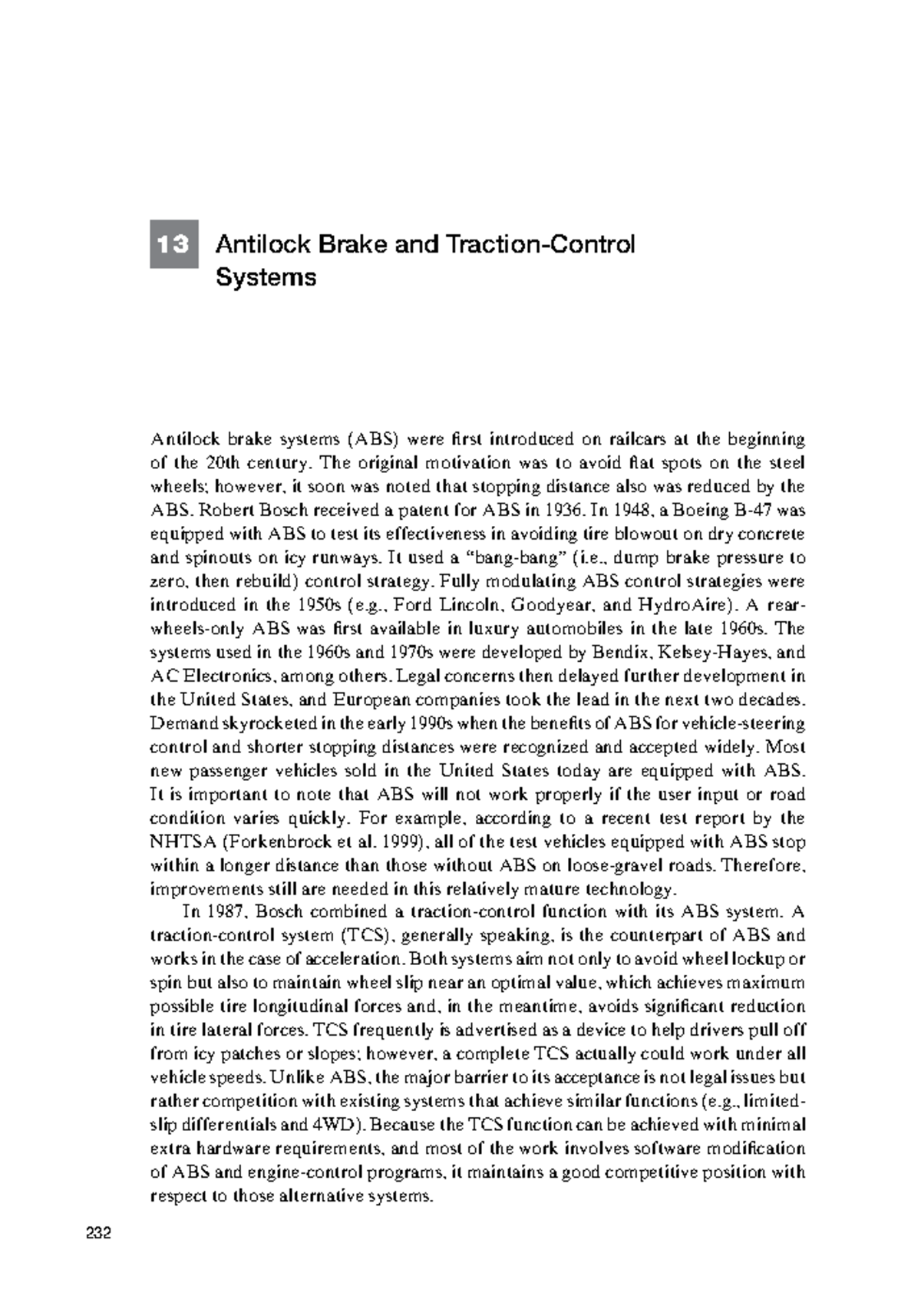 Review antilock braking system - 13 Antilock Brake and Traction-Control ...