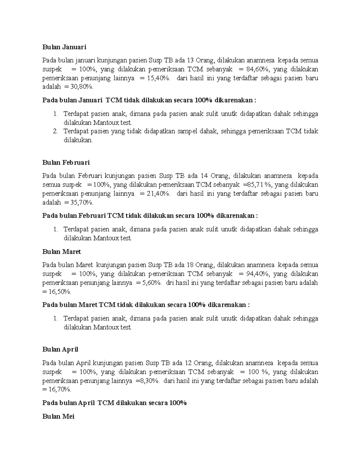 Analisis Kepatuhan 2022 - Bulan Januari Pada Bulan Januari Kunjungan ...