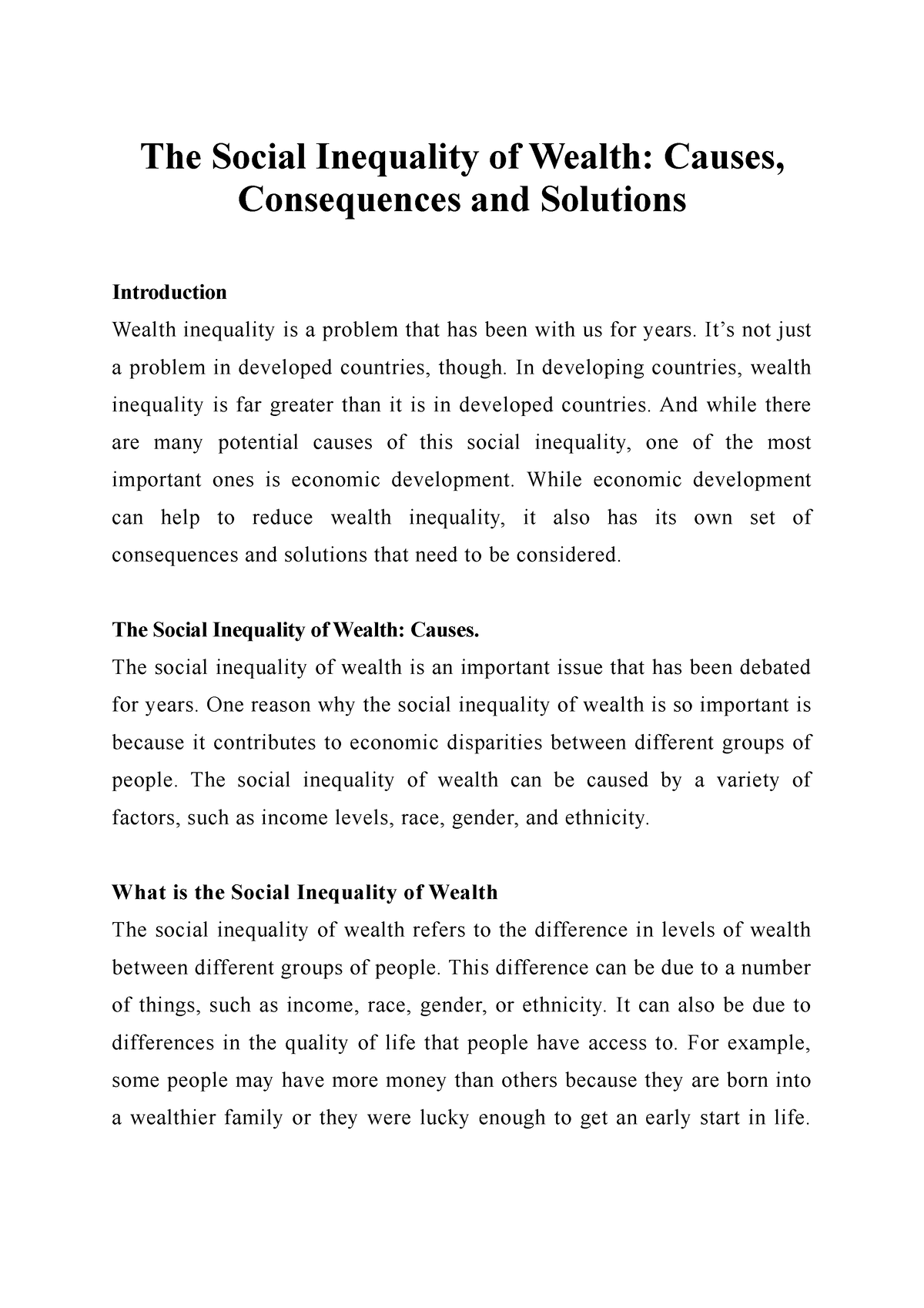 the-social-inequality-of-wealth-causes-consequences-and-solutions