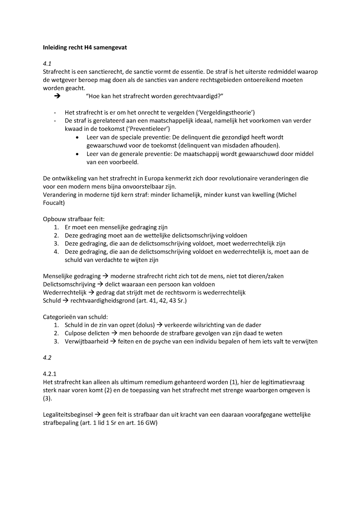 Samenvatting Inleiding In Het Recht - Hoofdstuk 4 T/m 7 - Inleiding ...