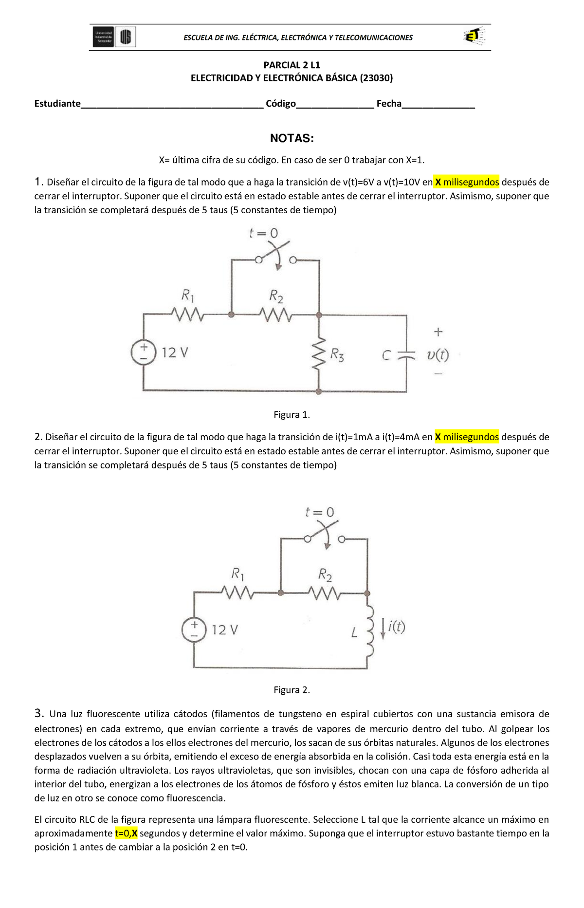 Parcial 2-DFM-2021-1 - PARCIAL 2 L ELECTRICIDAD Y ELECTR”NICA B¡SICA ...