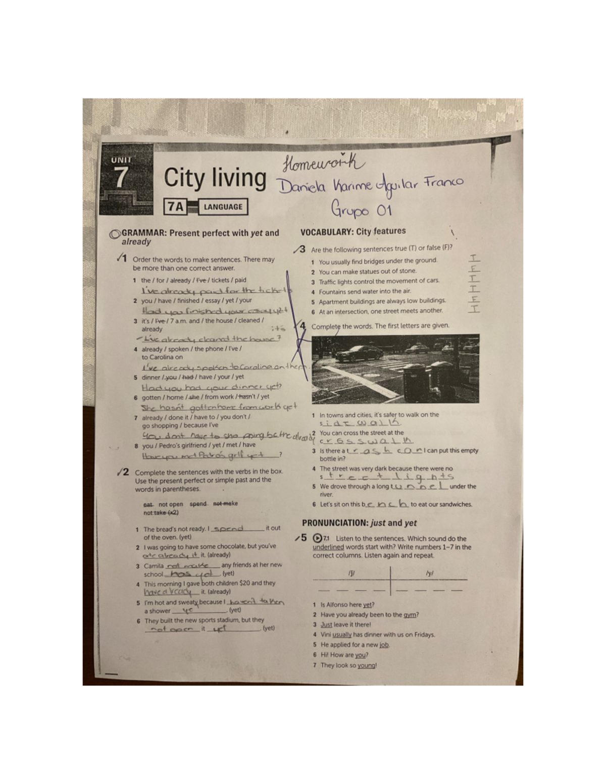 Homework U7 - Tarea de apoyo inglés 6 - Inglés 6 - Studocu