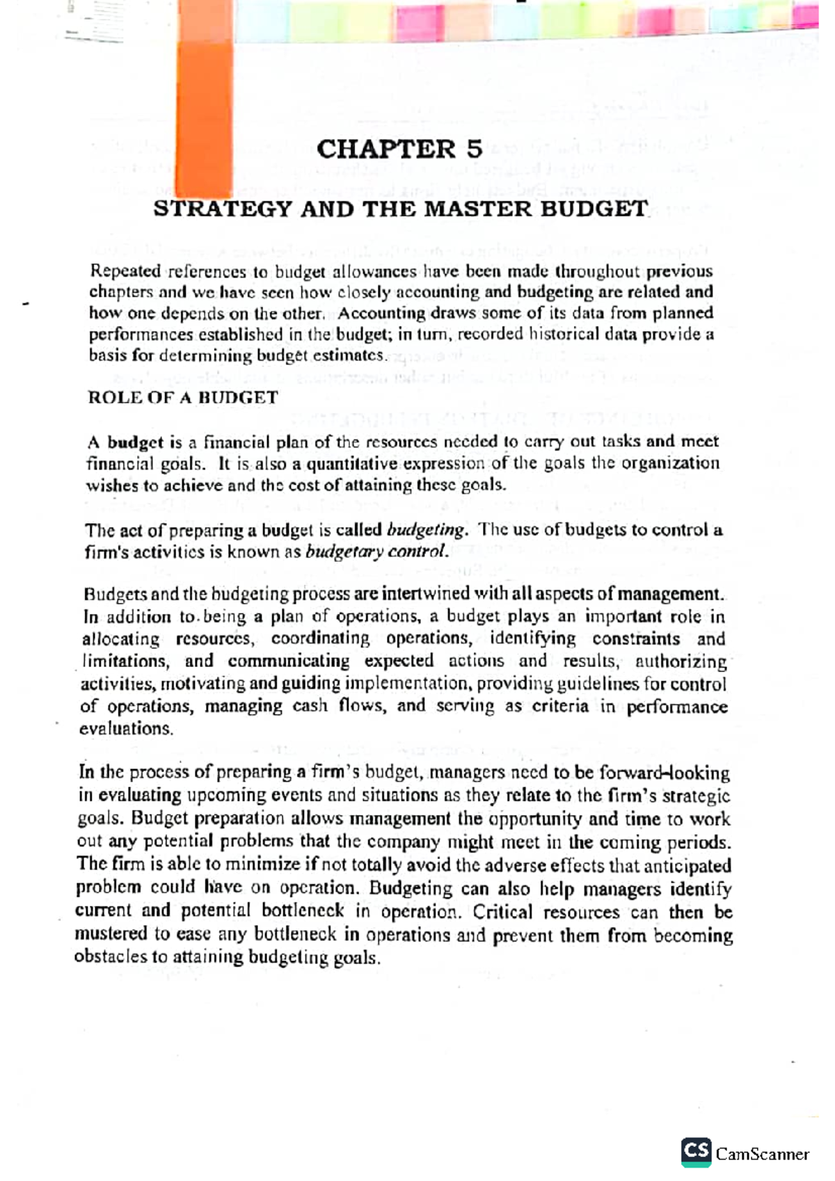 Strat Cost-Chapter-5 - PREMIUM - BS Accountancy - Studocu