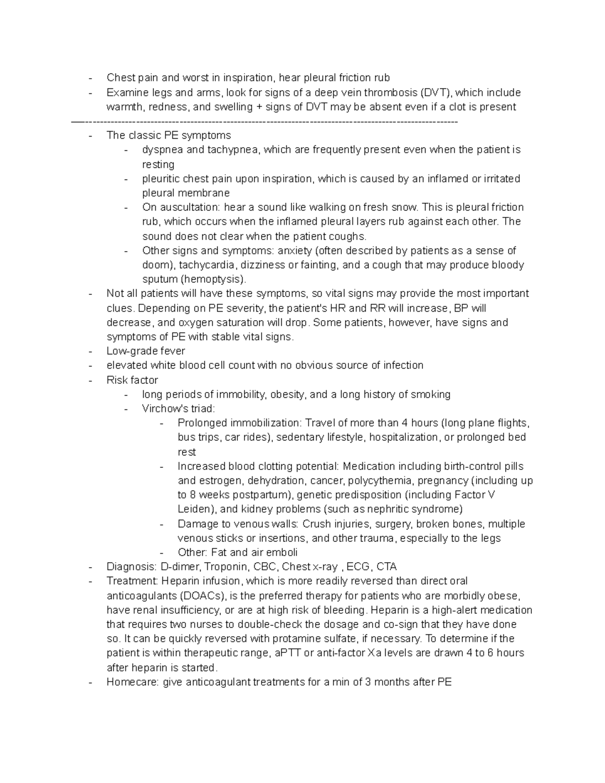 2P03 Lab stimulation Chest pain and worst in inspiration, hear