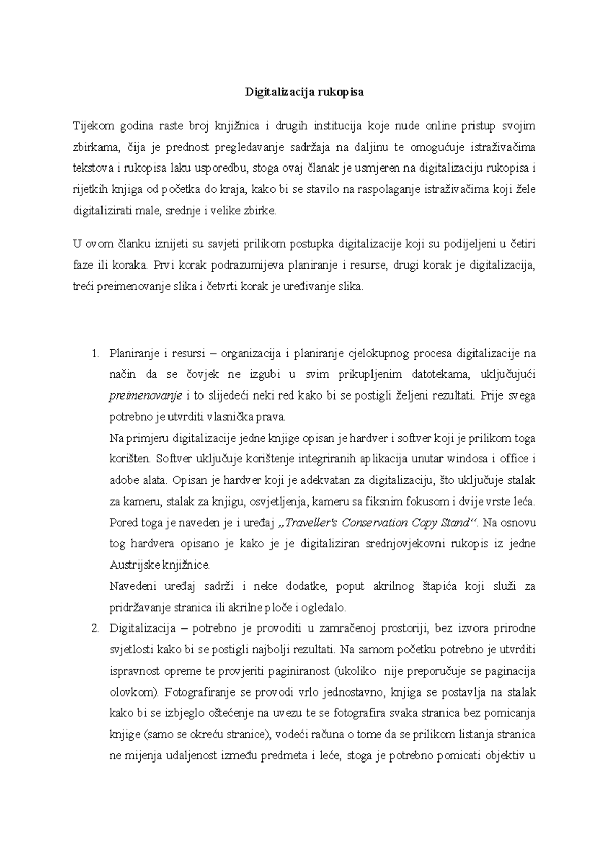 Digitalizacija rukopisa Katarina Svetić - Digitalizacija rukopisa ...