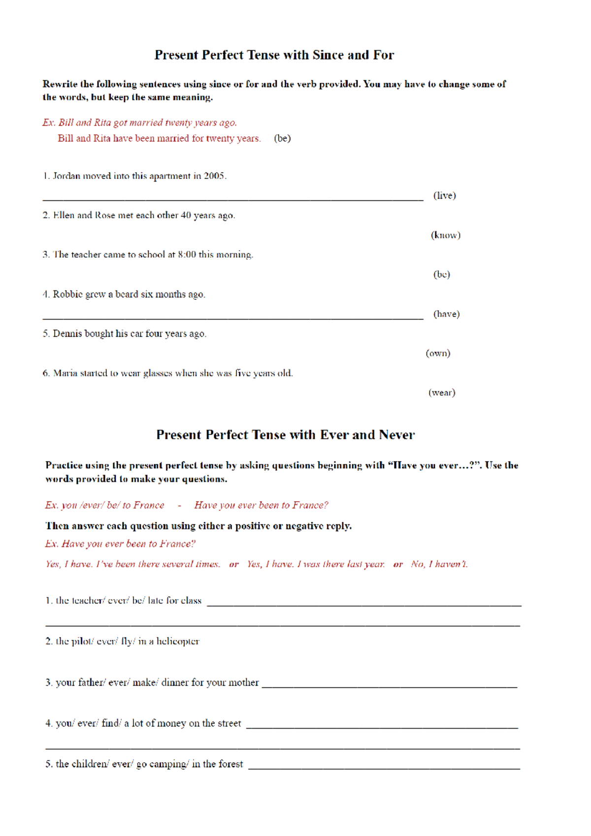 Present perfect and past simple - Inglés Profesional - Studocu