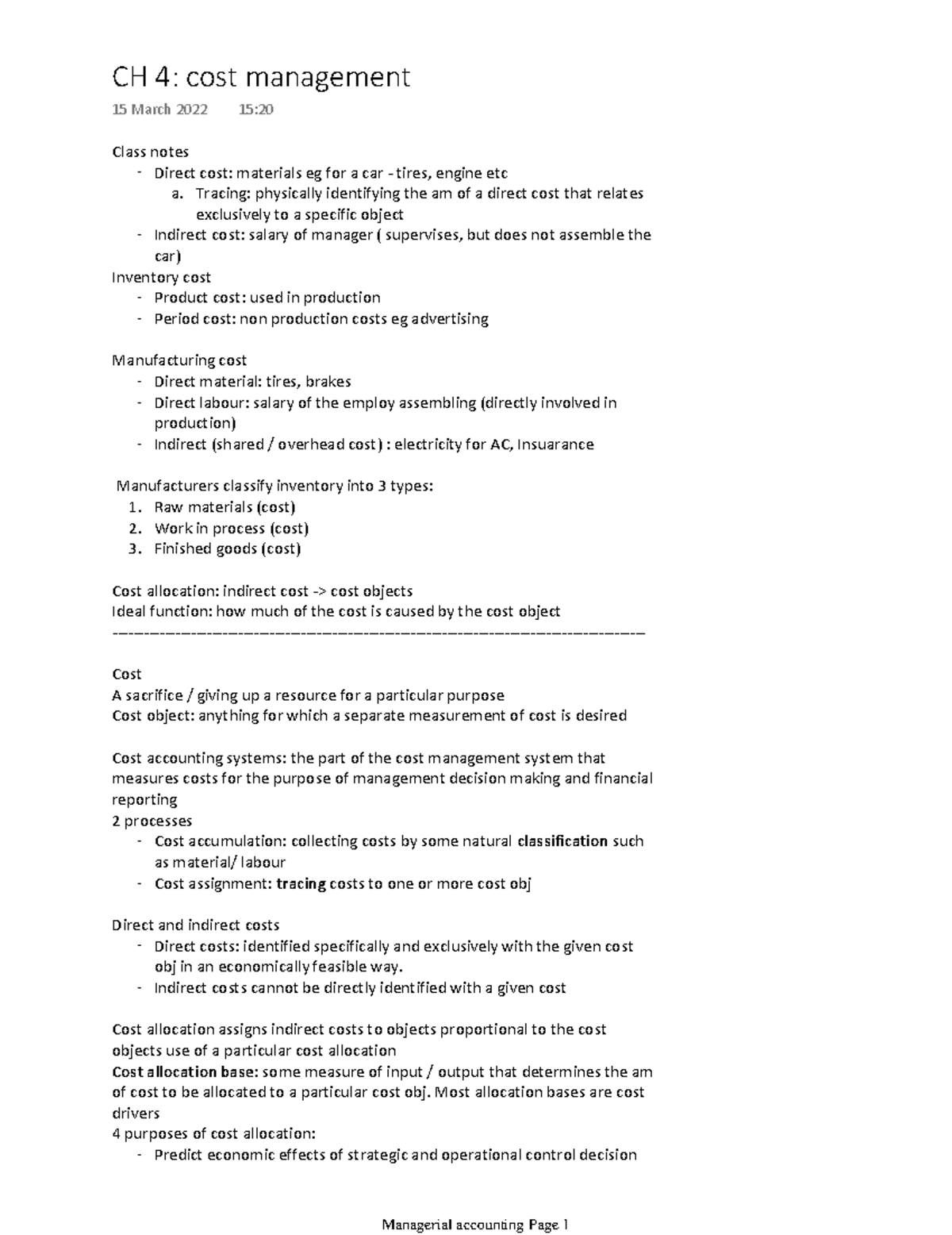 managerial-ch-4-cost-management-class-notes-direct-cost-materials-eg