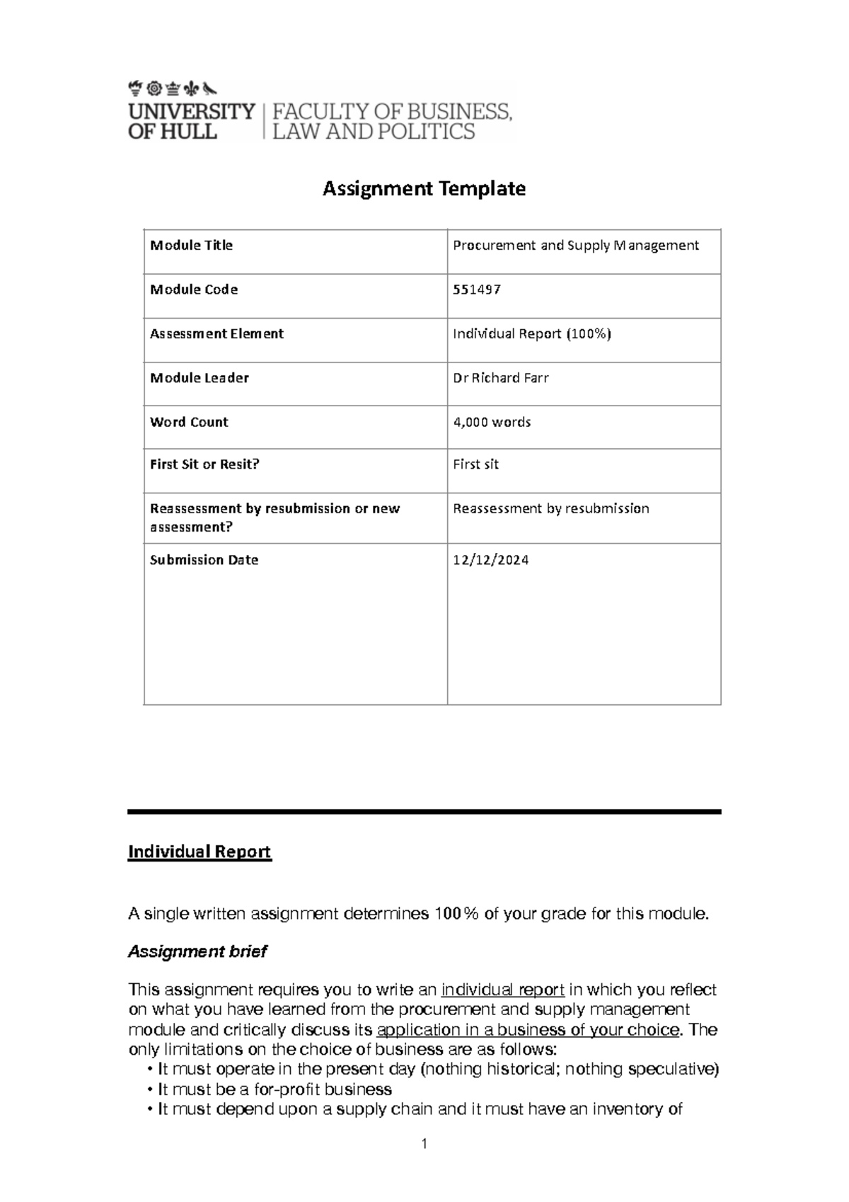 Assignment+551497+2024-25 - Assignment Template Individual Report A ...