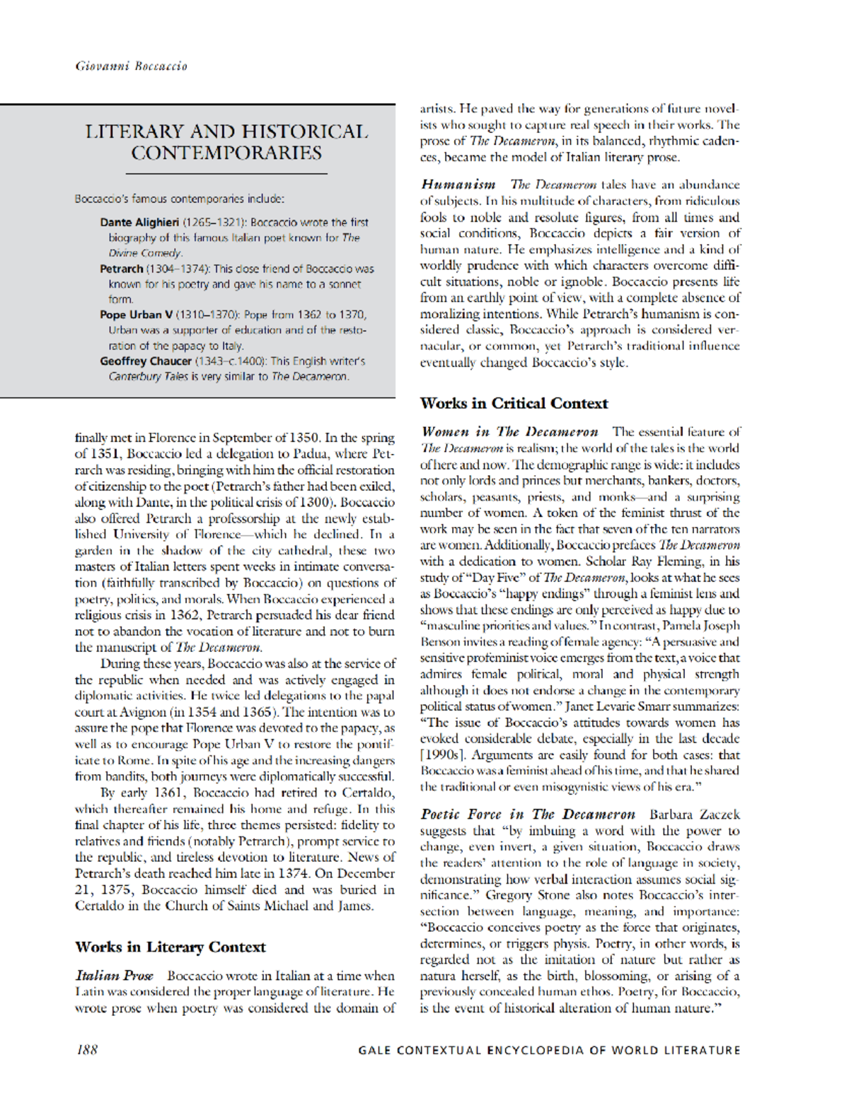 Gale Contextual Encyclopedia of World Literature A C Vol 1 2009 137 ...