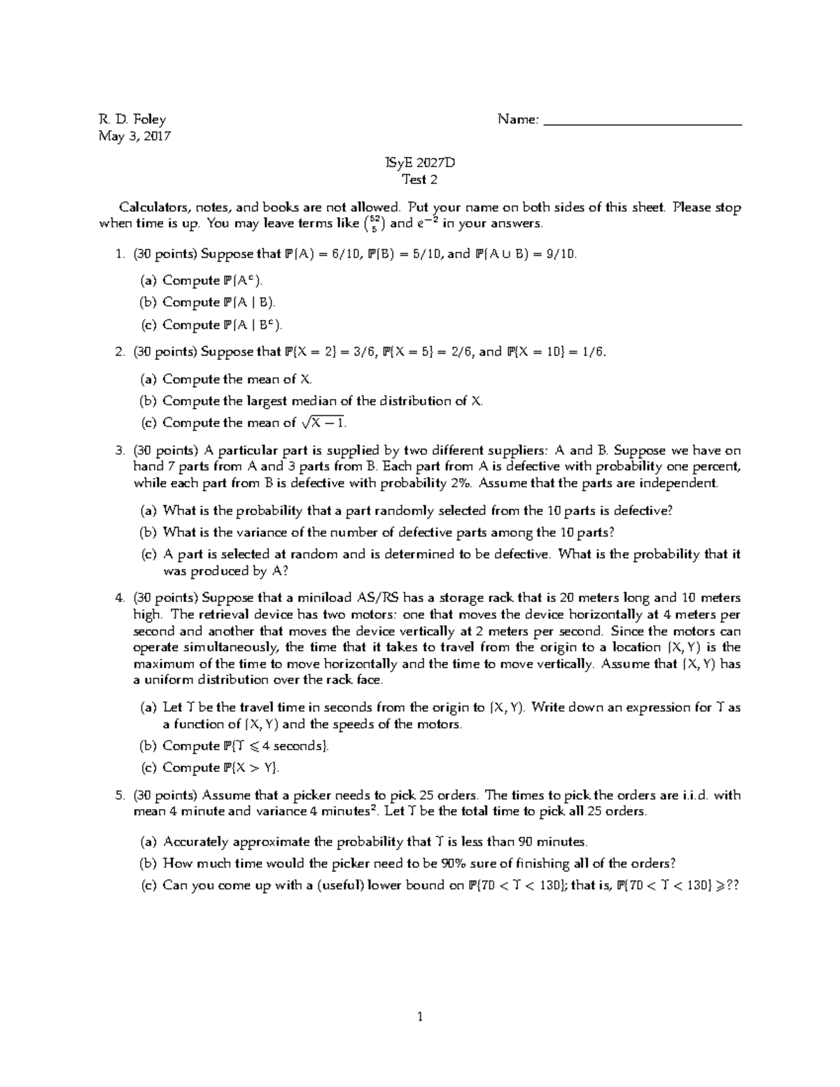 sp17-test-3-b-practice-tests-r-d-foley-name-may-3-2017-isye