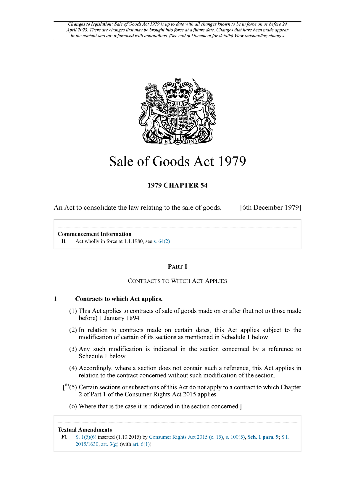 Data 2 SALE OF GOODS ACT Changes To Legislation Sale Of Goods Act   Thumb 1200 1697 