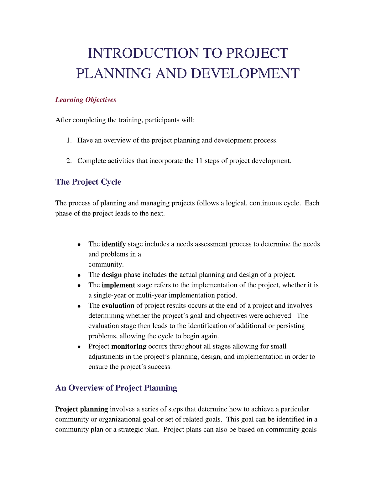 project-planning-1-introduction-to-project-planning-and-development