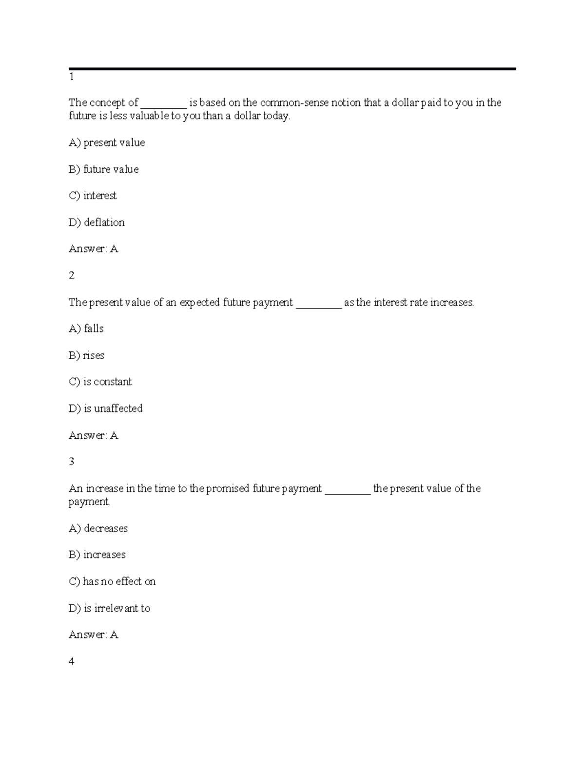 Chap 4 The Economics of Money, Banking and Financial Markets 1 The