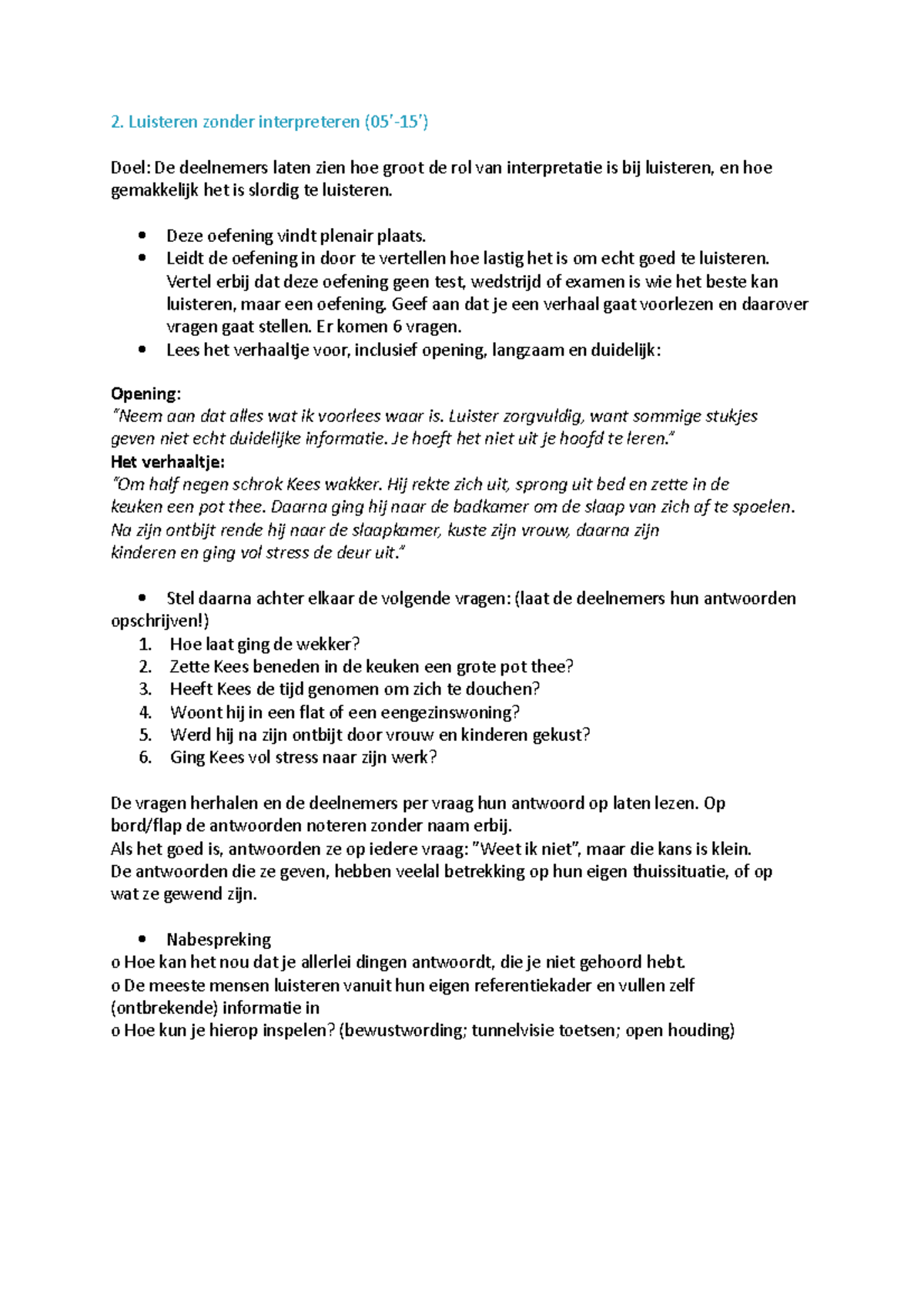 Luisteren zonder te interpreteren - Luisteren zonder interpreteren (05 ...