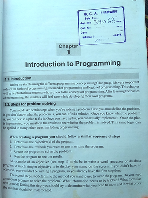 Syllabus BCA Program JNVU (Jai Narain Vyas University), Jodhpur - JAI ...