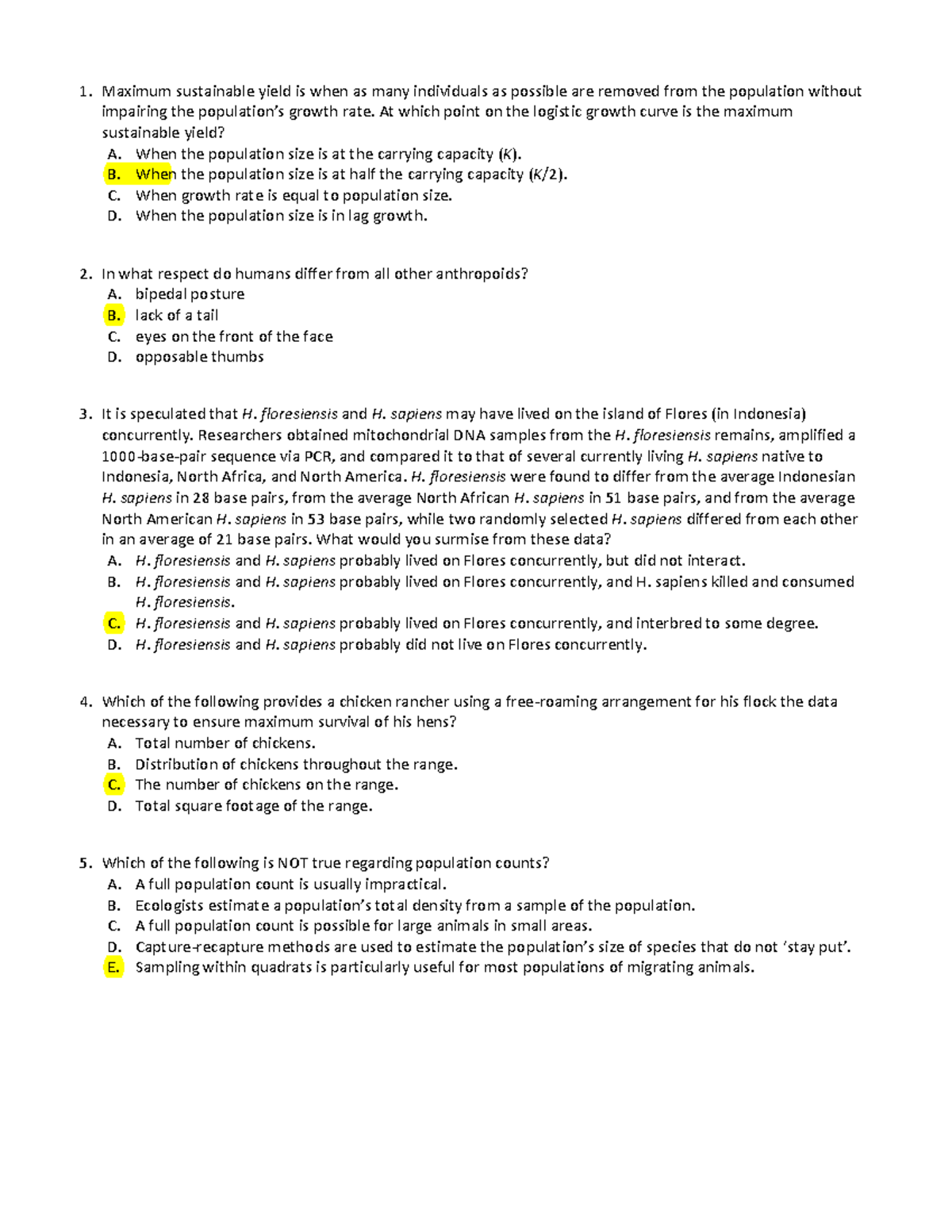 Sample/practice exam 2013, questions and answers - 1. Maximum ...